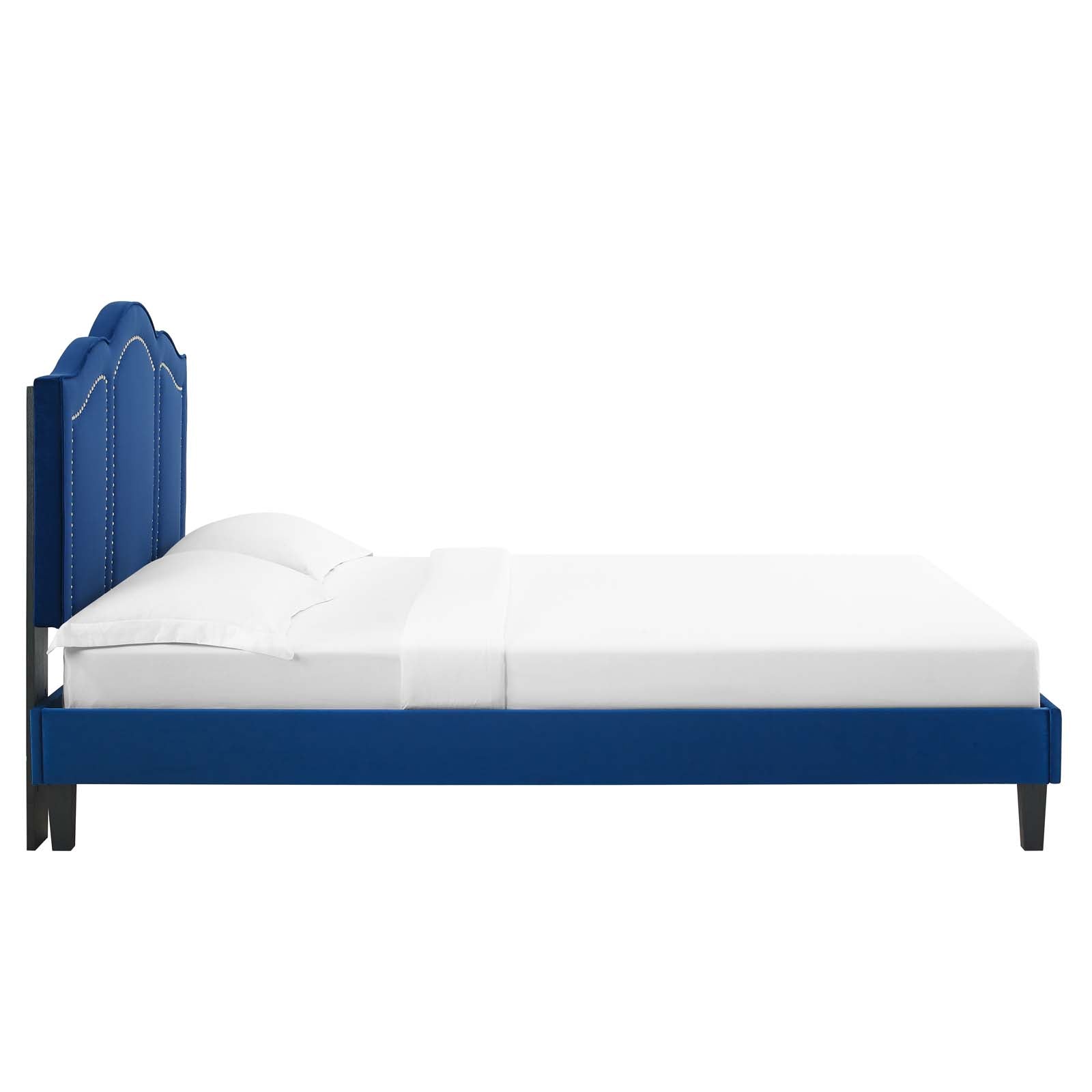 Emerson Performance Velvet Queen Platform Bed By Modway - MOD-6579 | Beds - 59
