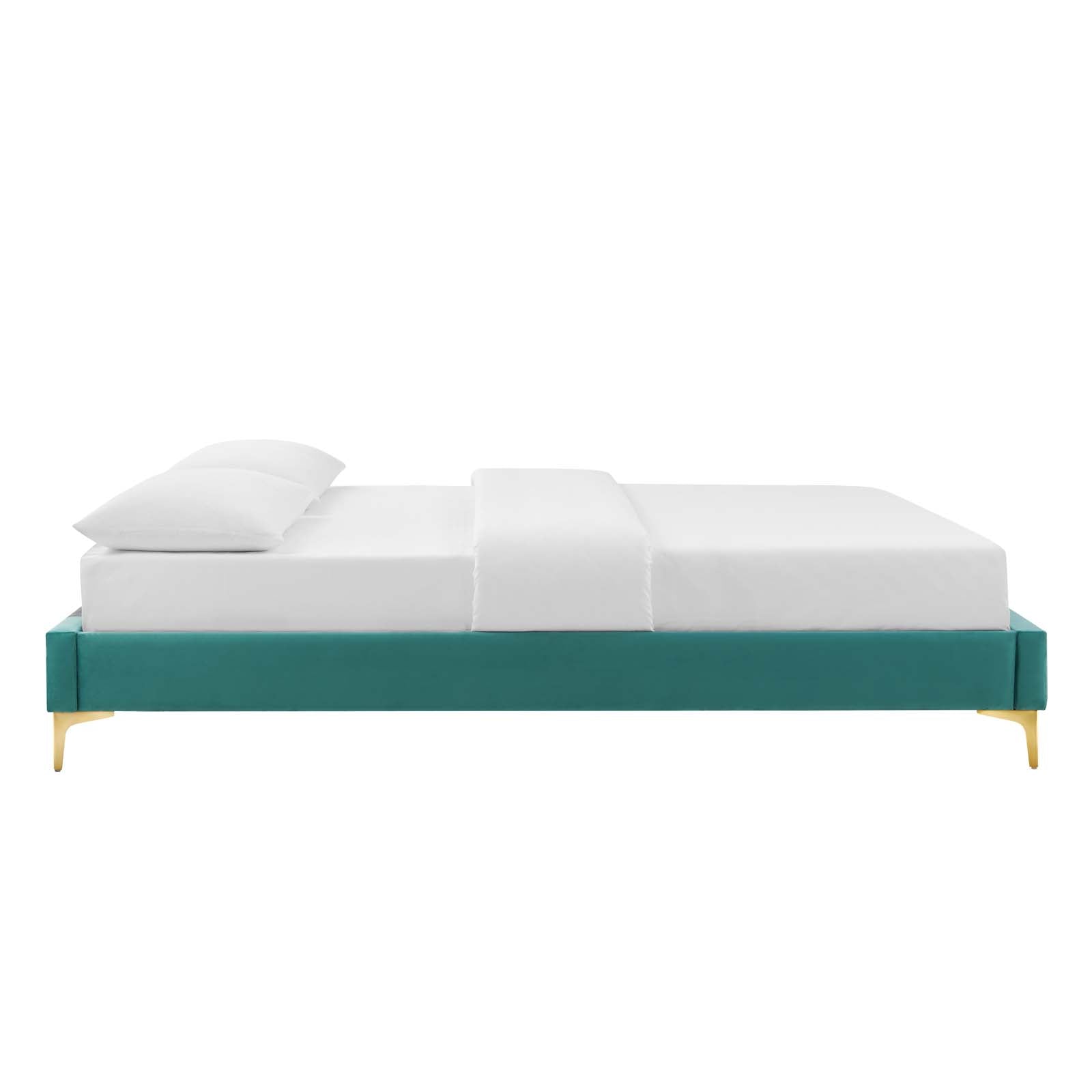 Colette Queen Performance Velvet Platform Bed By Modway - MOD-6583 | Beds - 112