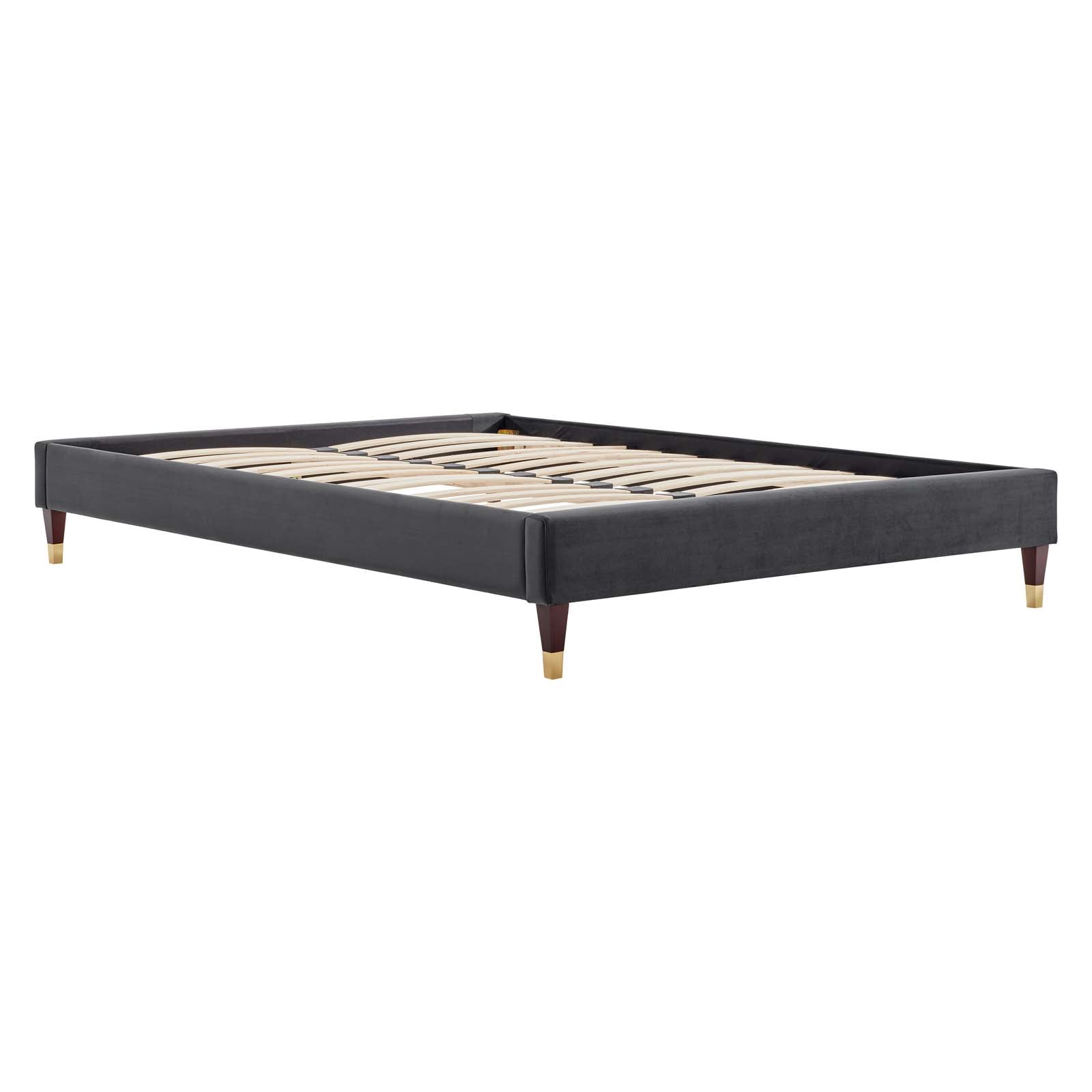 Colette Queen Performance Velvet Platform Bed By Modway - MOD-6584 | Beds - 15