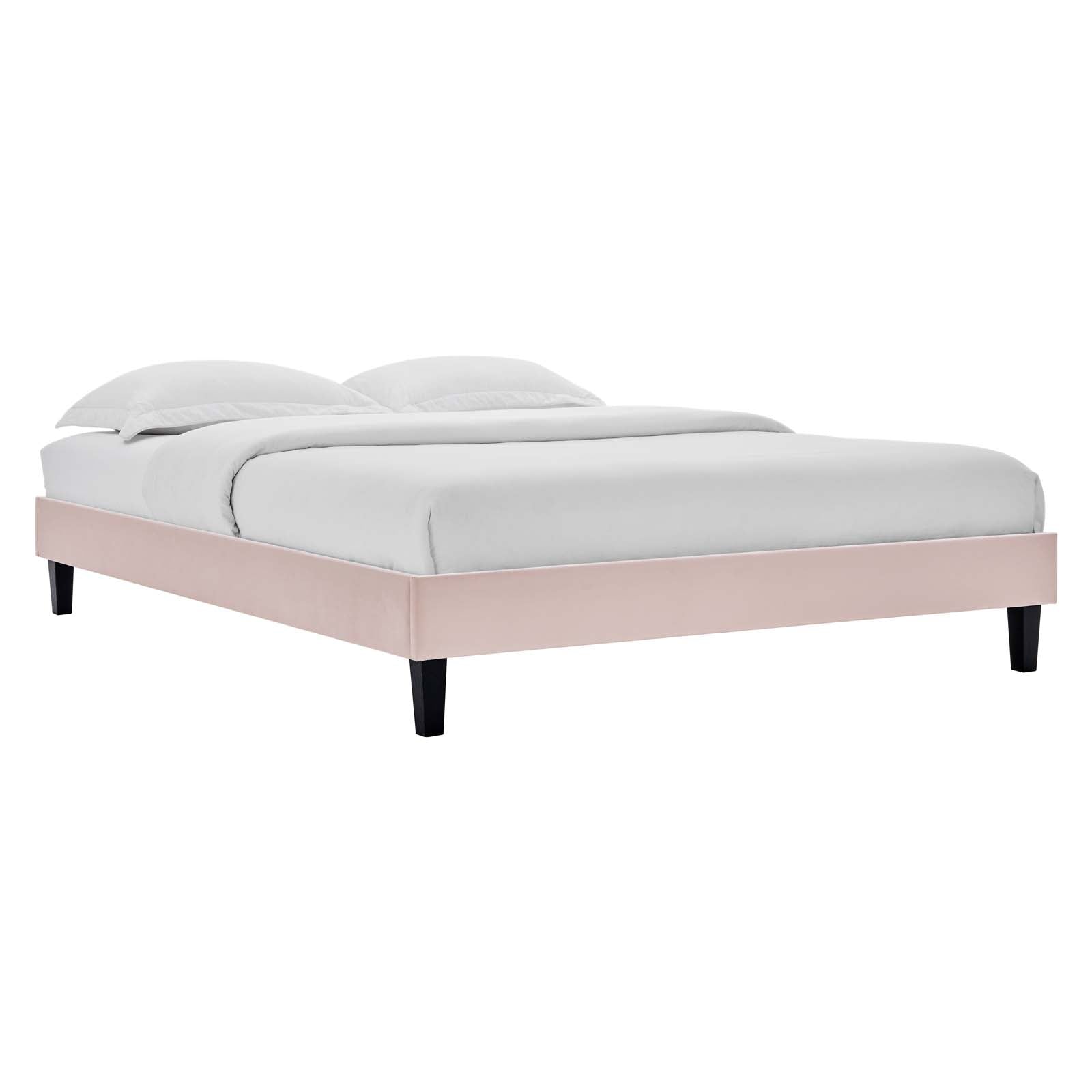 Colette Queen Performance Velvet Platform Bed By Modway - MOD-6585 | Beds - 94