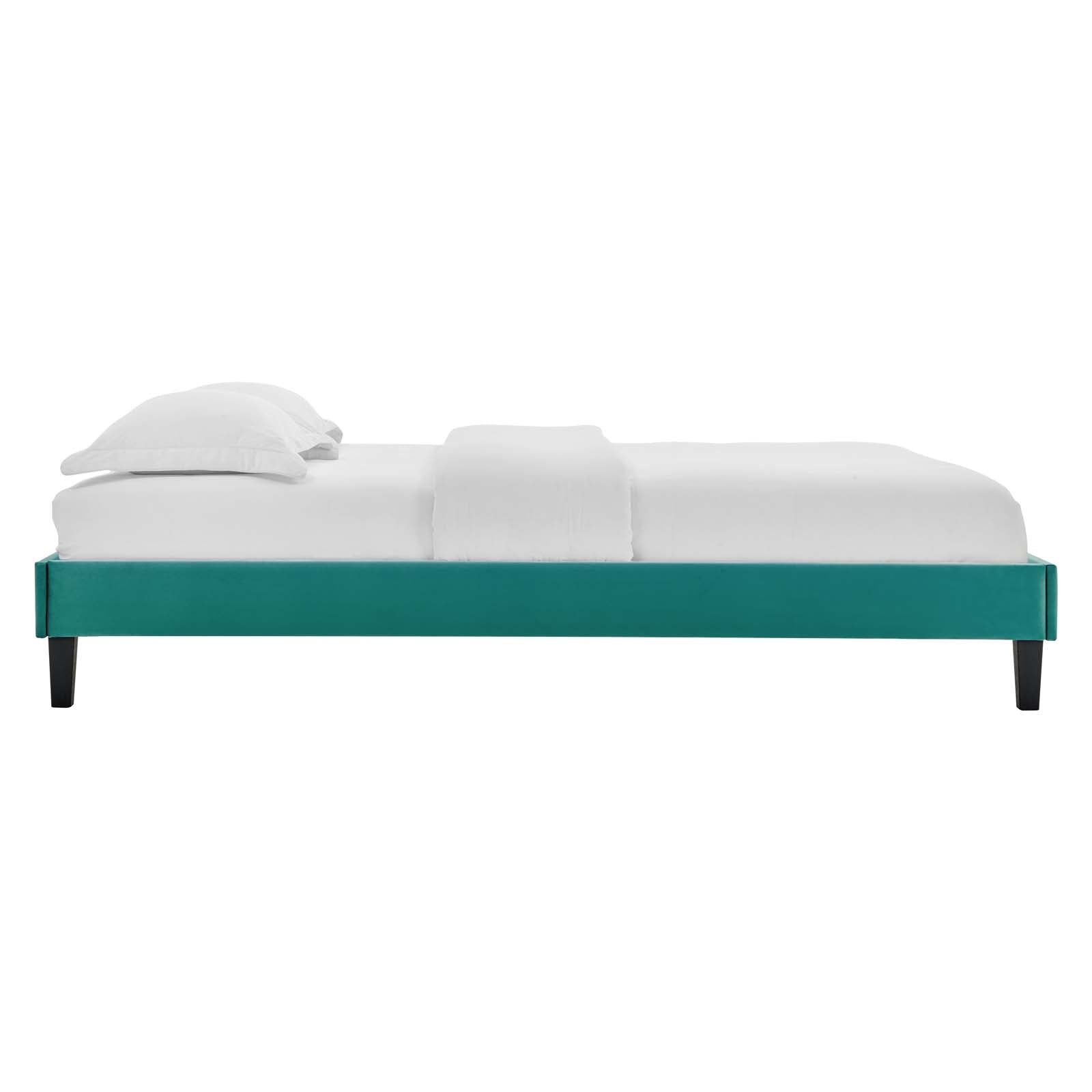 Colette Queen Performance Velvet Platform Bed By Modway - MOD-6585 | Beds - 111