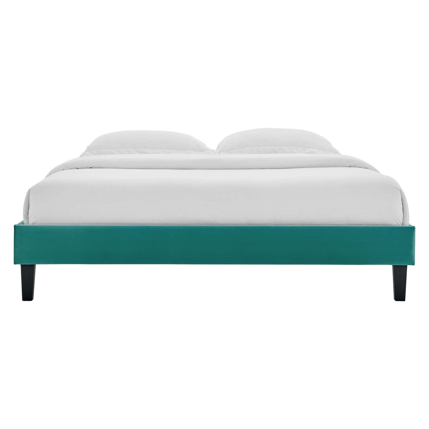 Colette Queen Performance Velvet Platform Bed By Modway - MOD-6585 | Beds - 112