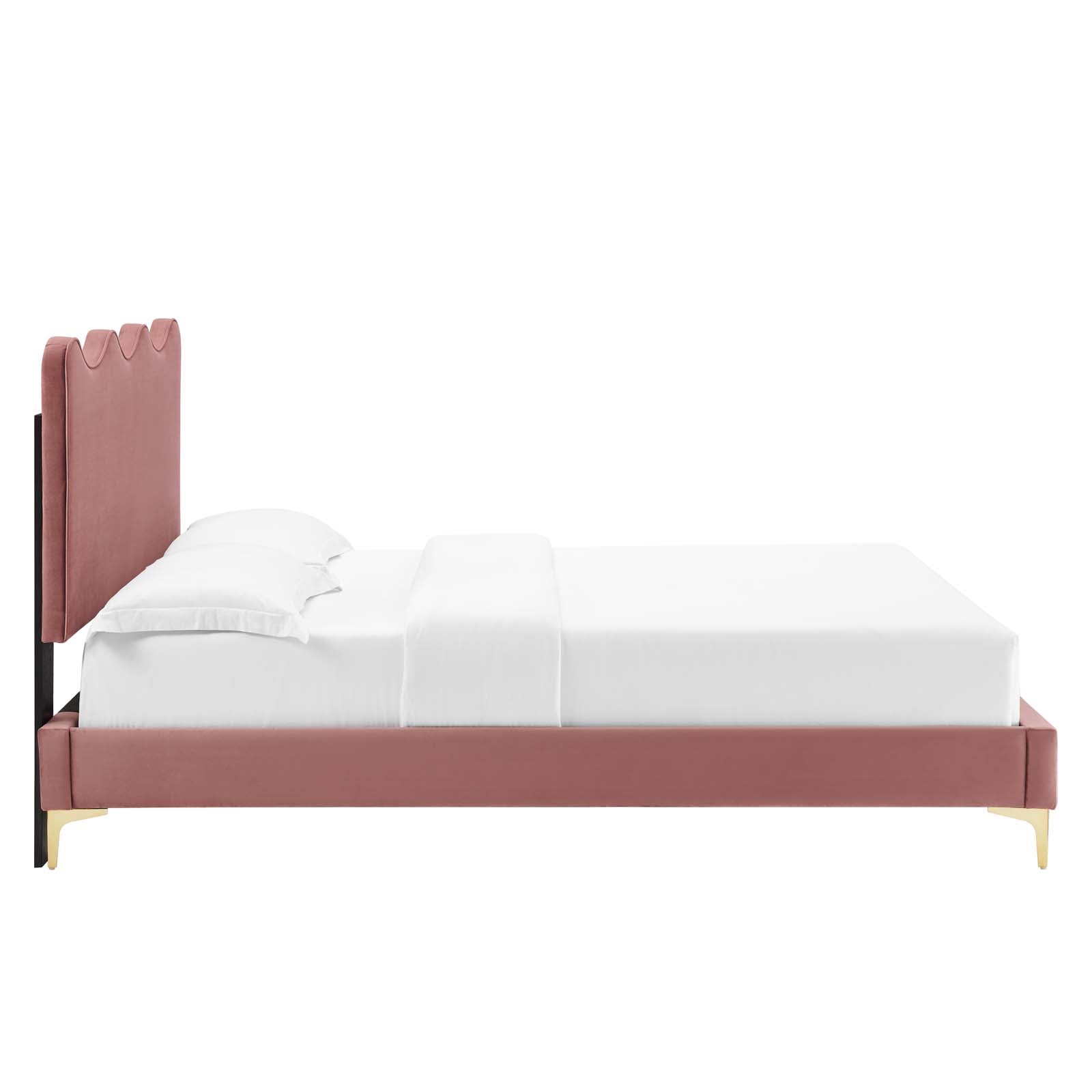 Current Performance Velvet Twin Platform Bed By Modway - MOD-6727-CHA | Beds |  Modishstore - 16