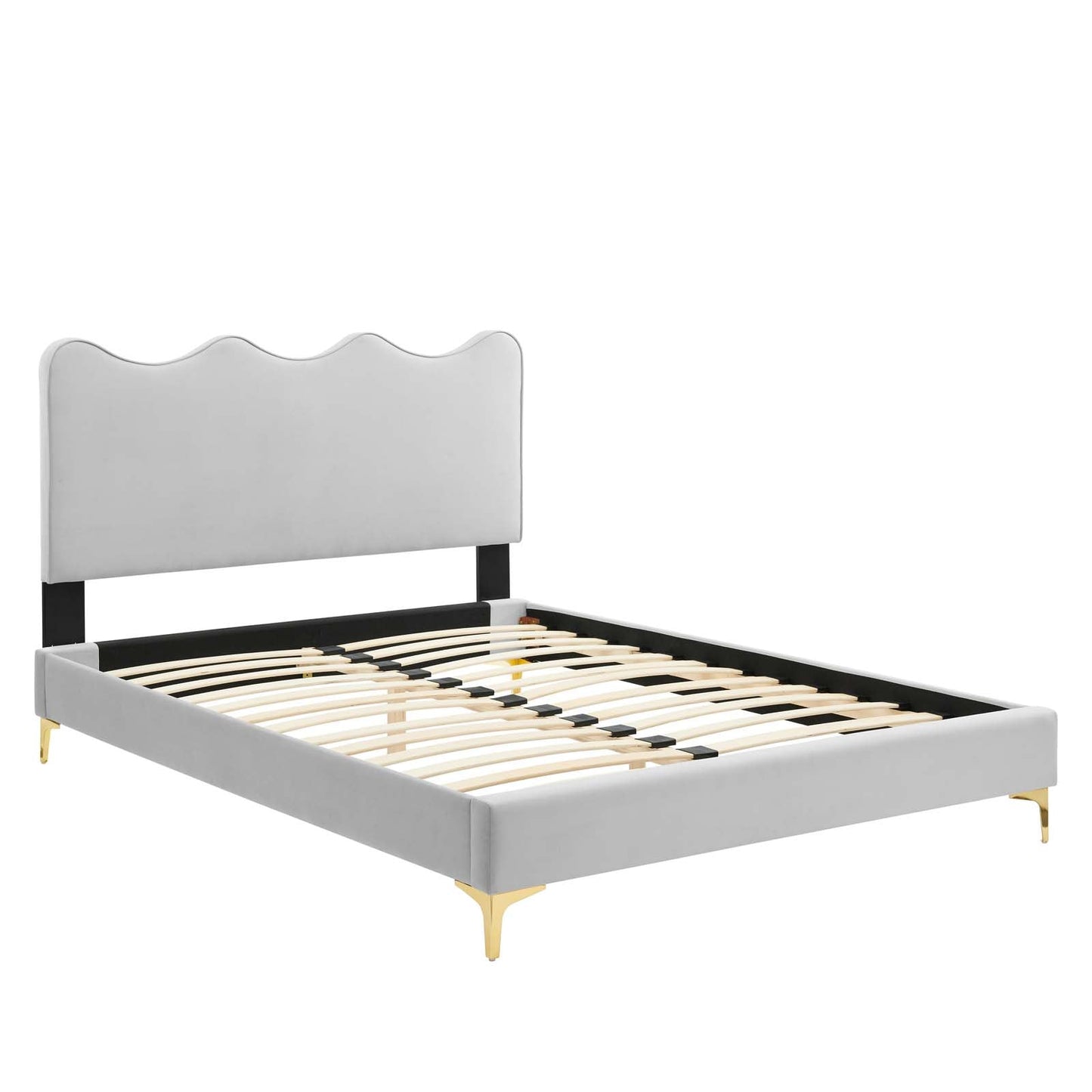 Current Performance Velvet Twin Platform Bed By Modway - MOD-6727-CHA | Beds |  Modishstore - 28
