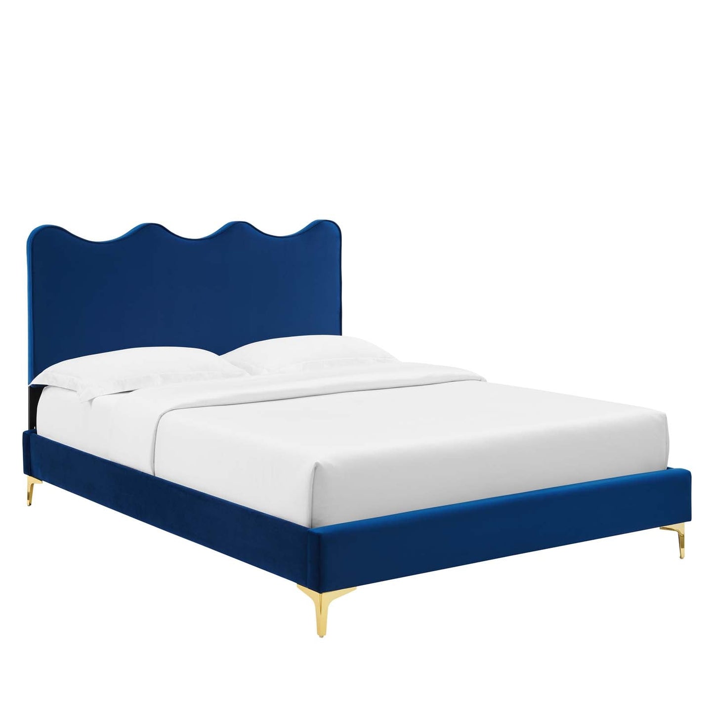 Current Performance Velvet Twin Platform Bed By Modway - MOD-6727-CHA | Beds |  Modishstore - 45