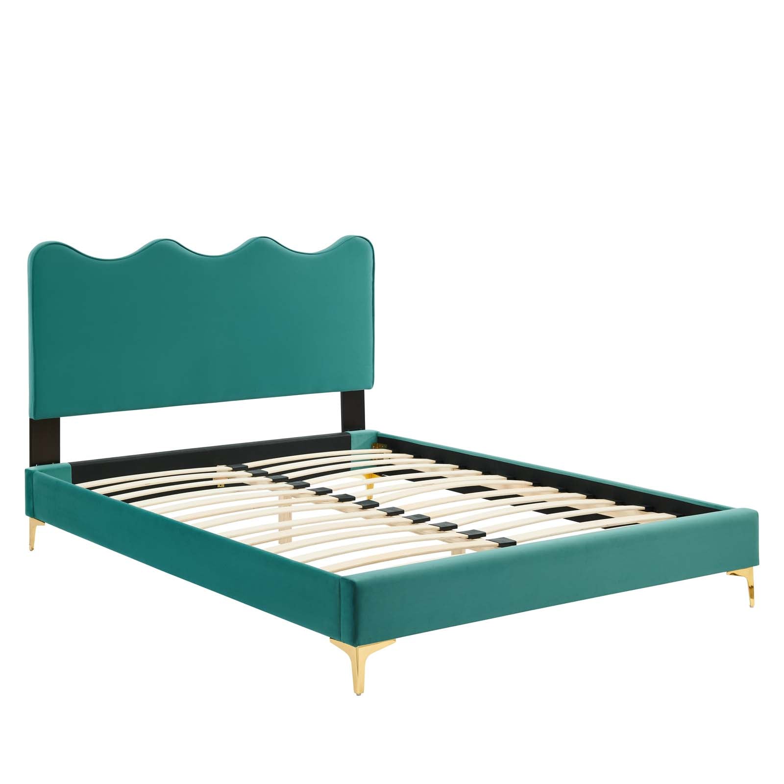 Current Performance Velvet Twin Platform Bed By Modway - MOD-6727-CHA | Beds |  Modishstore - 71