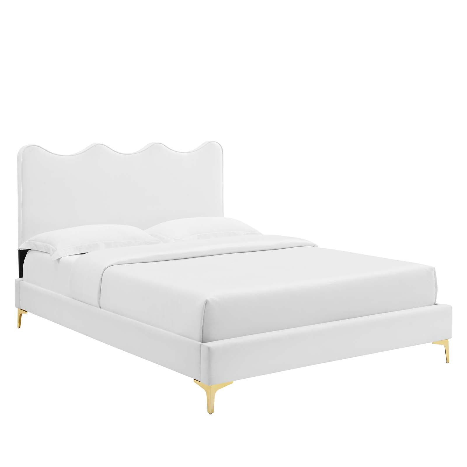 Current Performance Velvet Twin Platform Bed By Modway - MOD-6727-CHA | Beds |  Modishstore - 78