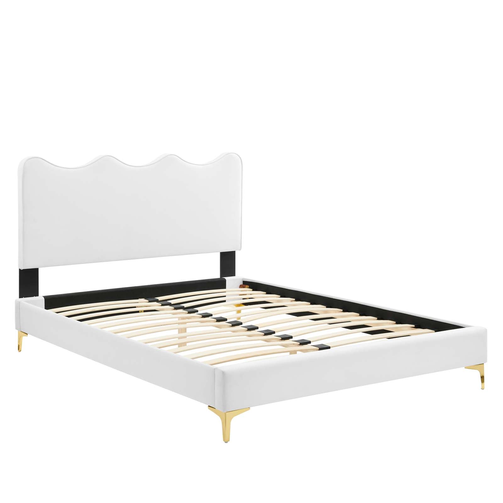 Current Performance Velvet Twin Platform Bed By Modway - MOD-6727-CHA | Beds |  Modishstore - 83