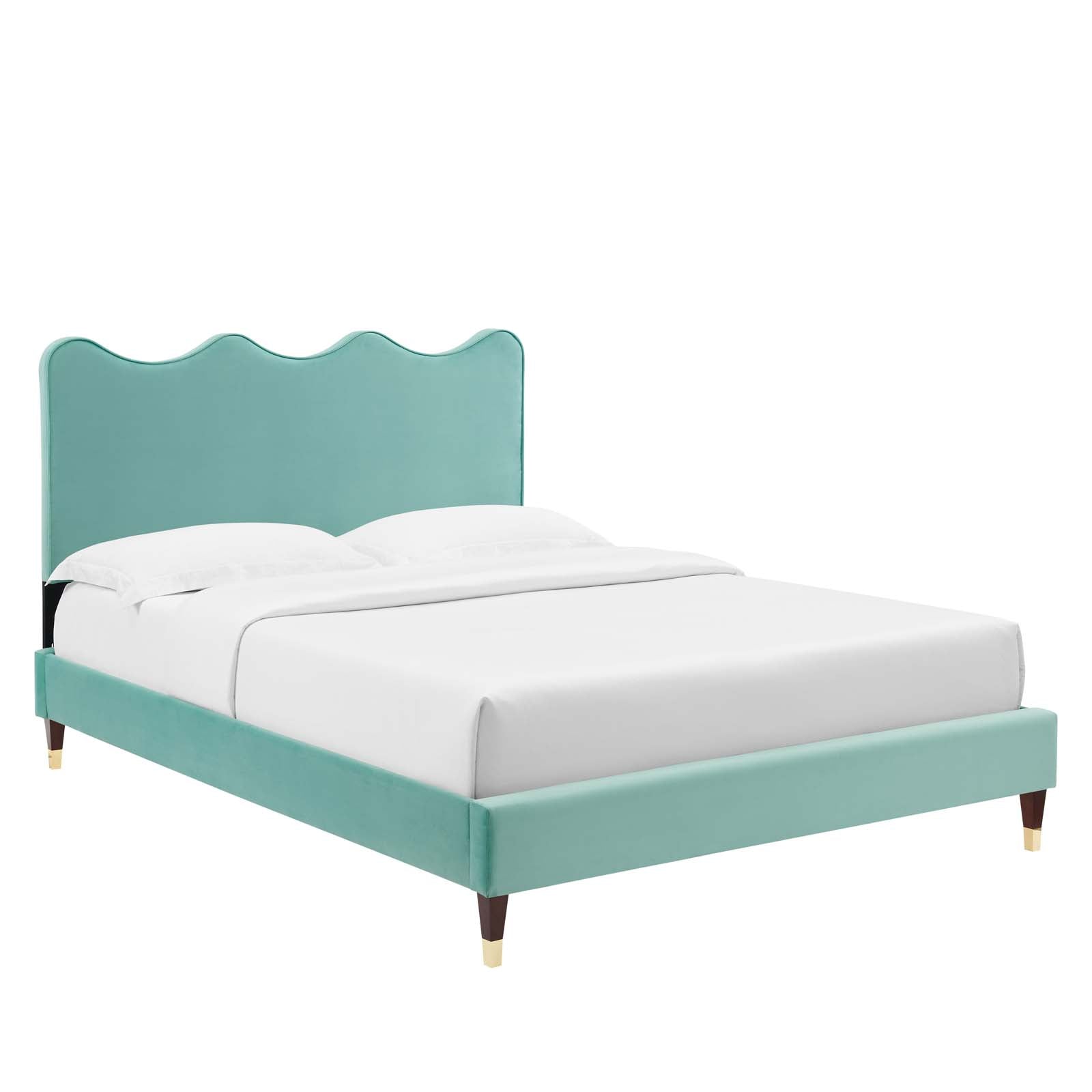 Current Performance Velvet Twin Platform Bed By Modway - MOD-6728-CHA | Beds |  Modishstore - 34