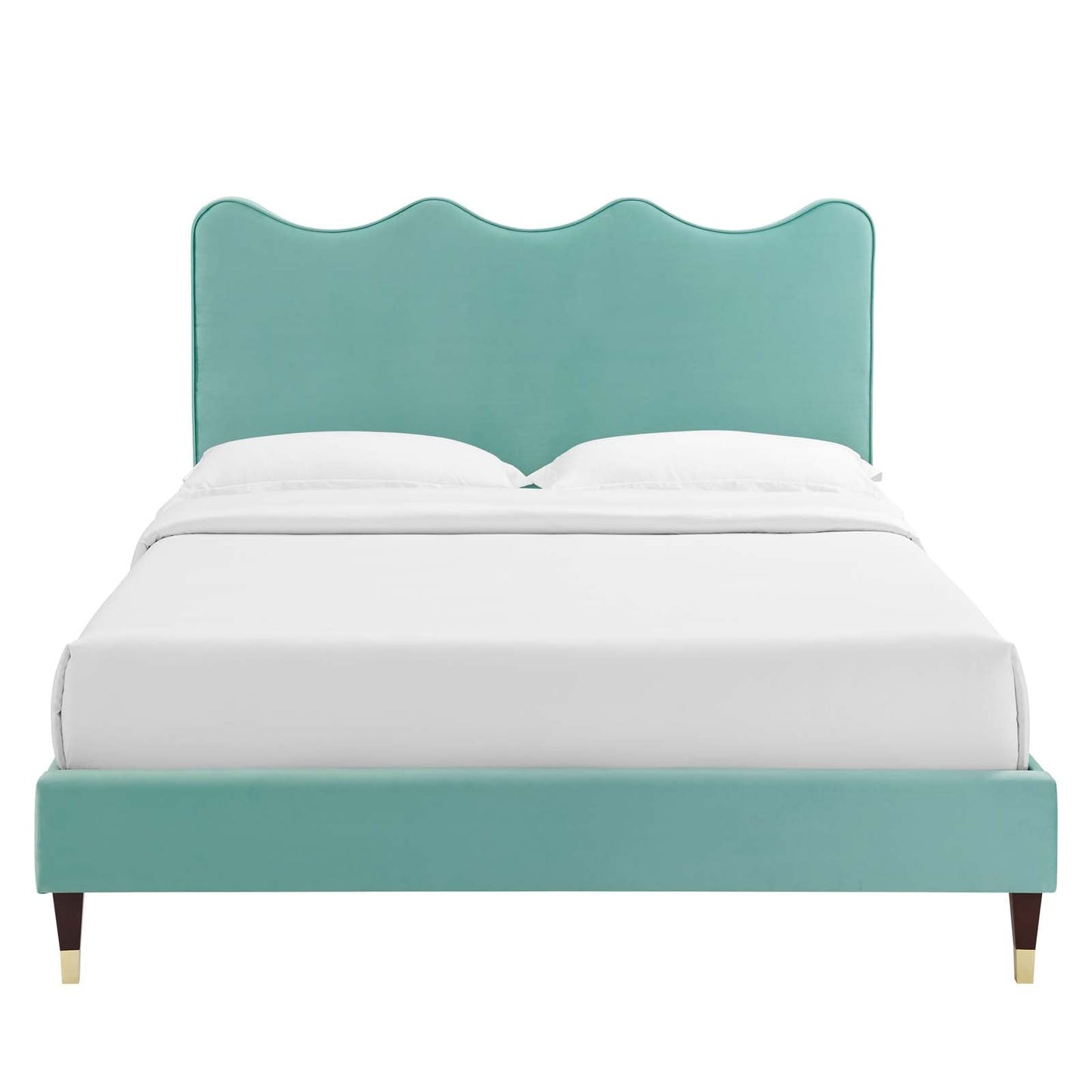 Current Performance Velvet Twin Platform Bed By Modway - MOD-6728-CHA | Beds |  Modishstore - 41