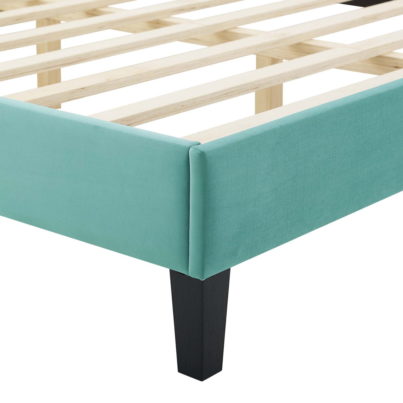 Current Performance Velvet Twin Platform Bed By Modway - MOD-6729-CHA | Beds |  Modishstore - 40