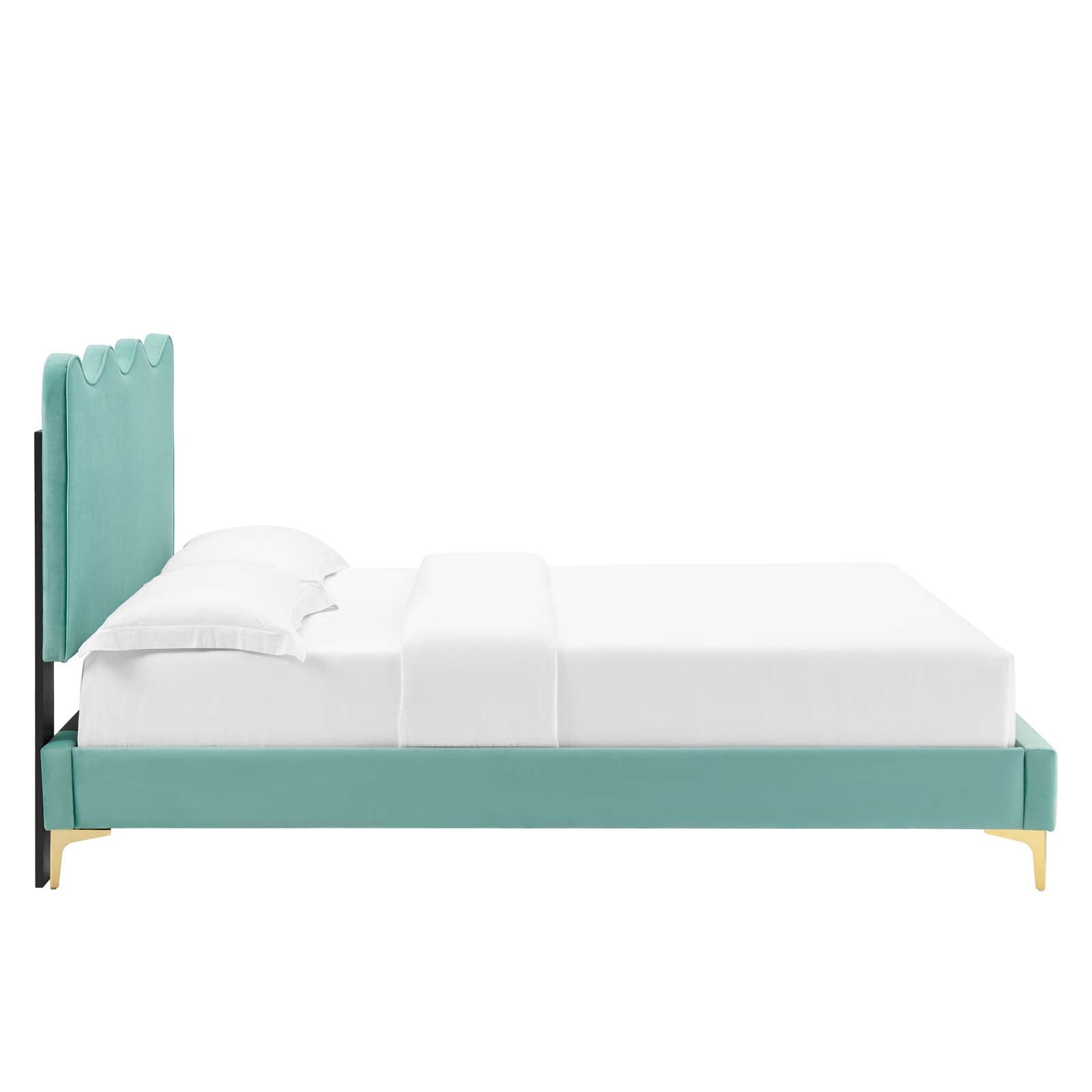 Current Performance Velvet Full Platform Bed By Modway - MOD-6730-CHA | Beds |  Modishstore - 38