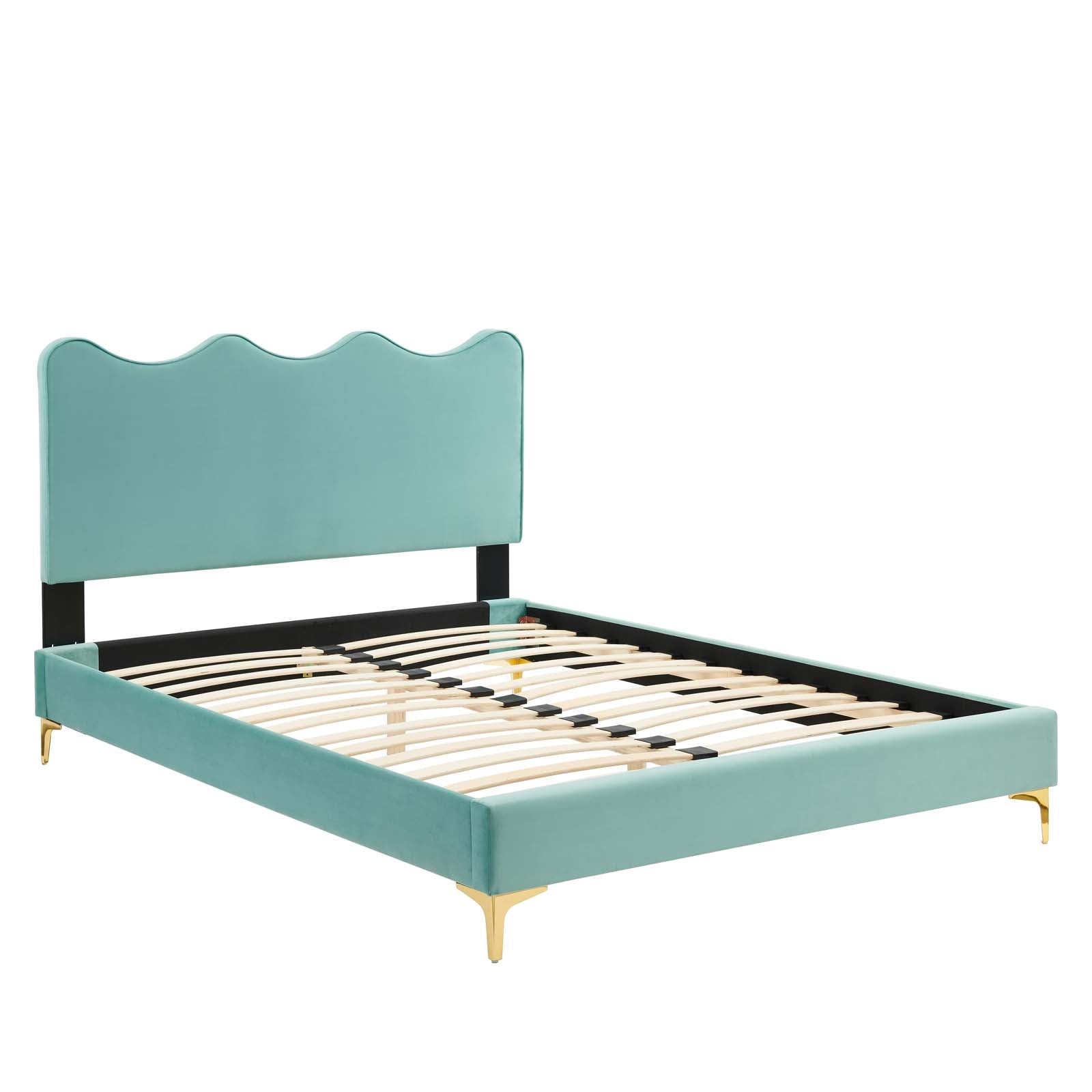 Current Performance Velvet Full Platform Bed By Modway - MOD-6730-CHA | Beds |  Modishstore - 39