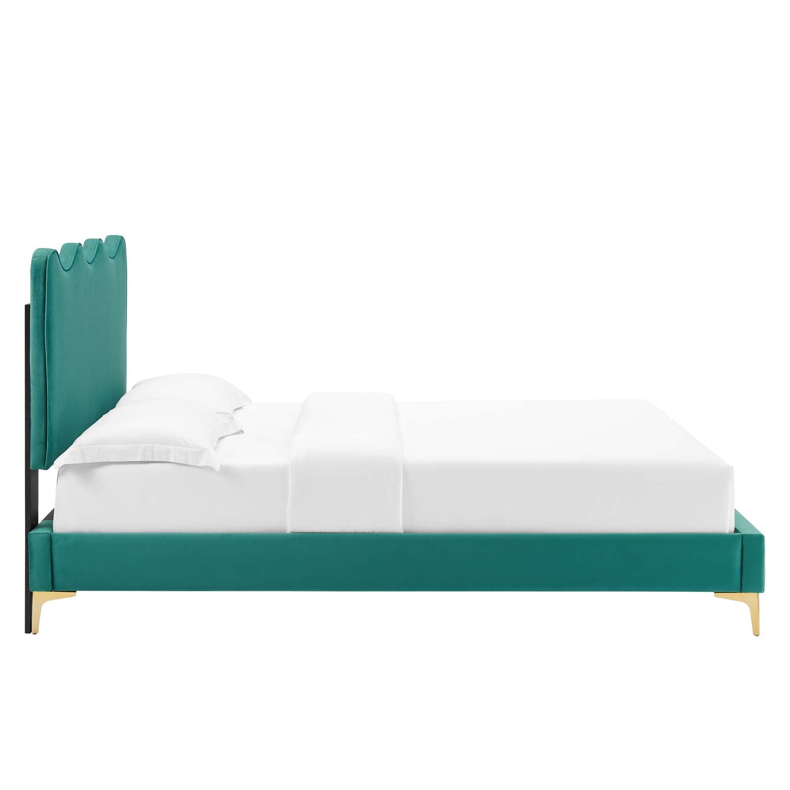 Current Performance Velvet Full Platform Bed By Modway - MOD-6730-CHA | Beds |  Modishstore - 72
