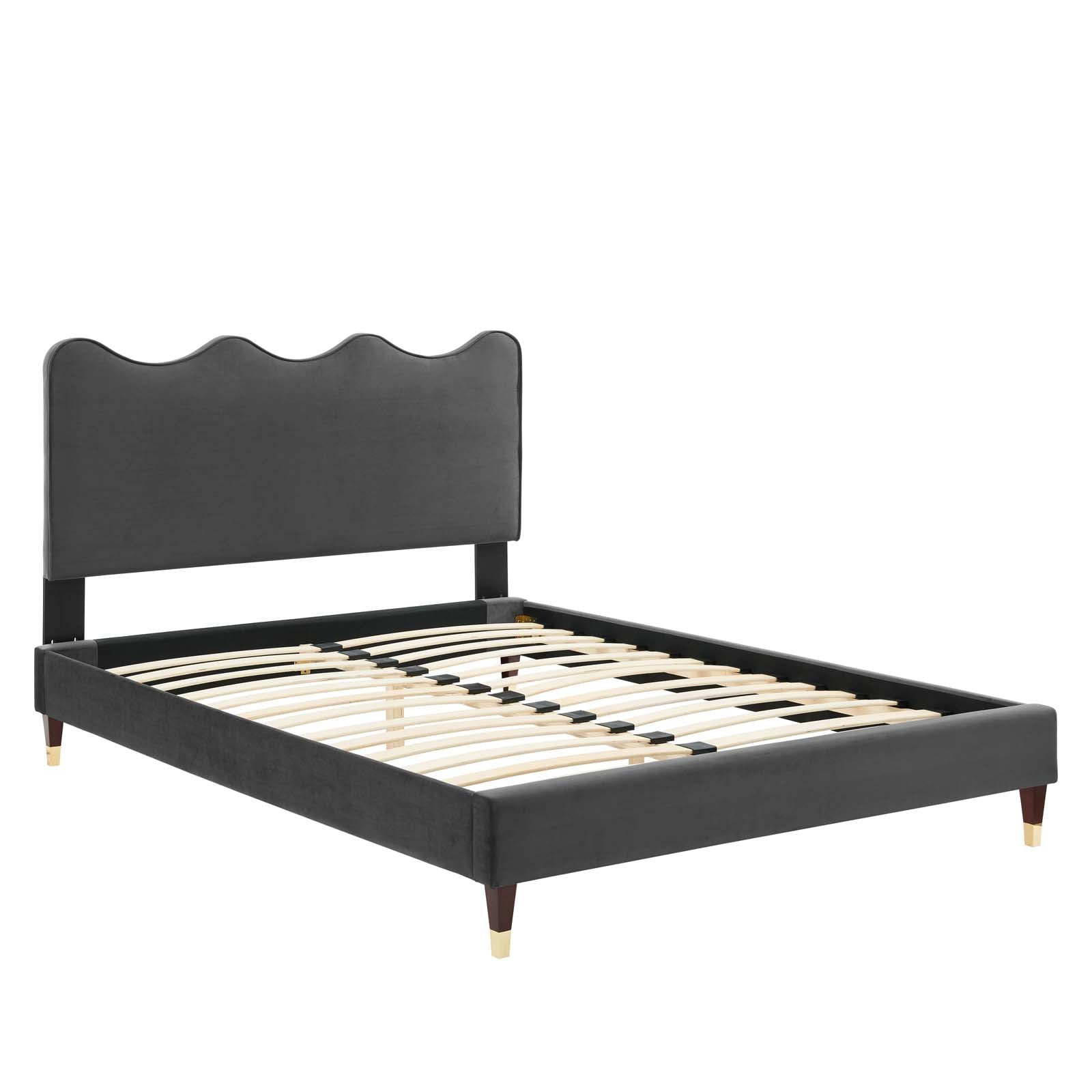 Current Performance Velvet Full Platform Bed By Modway - MOD-6731-CHA | Beds |  Modishstore - 6