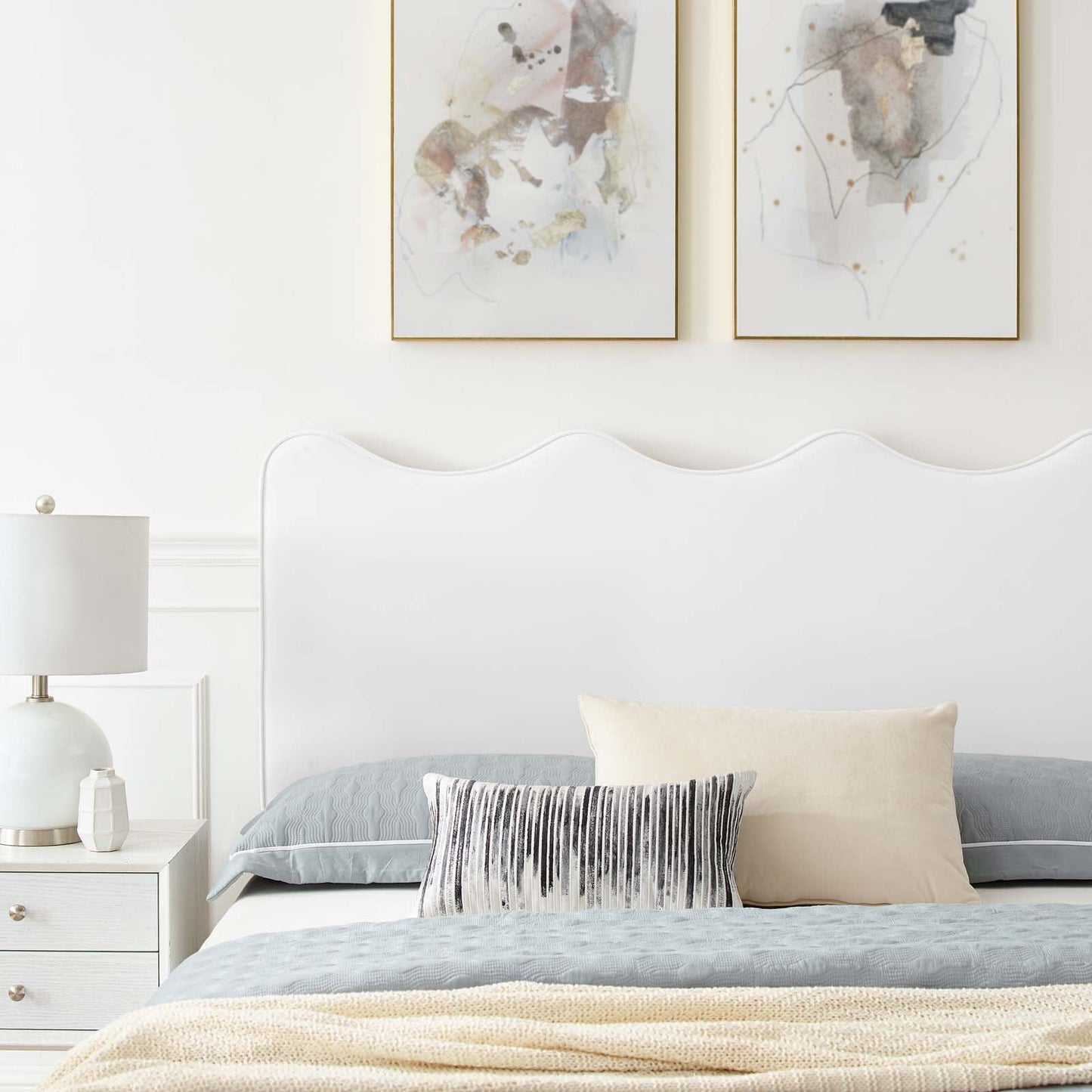 Current Performance Velvet Full Platform Bed By Modway - MOD-6731-CHA | Beds |  Modishstore - 79