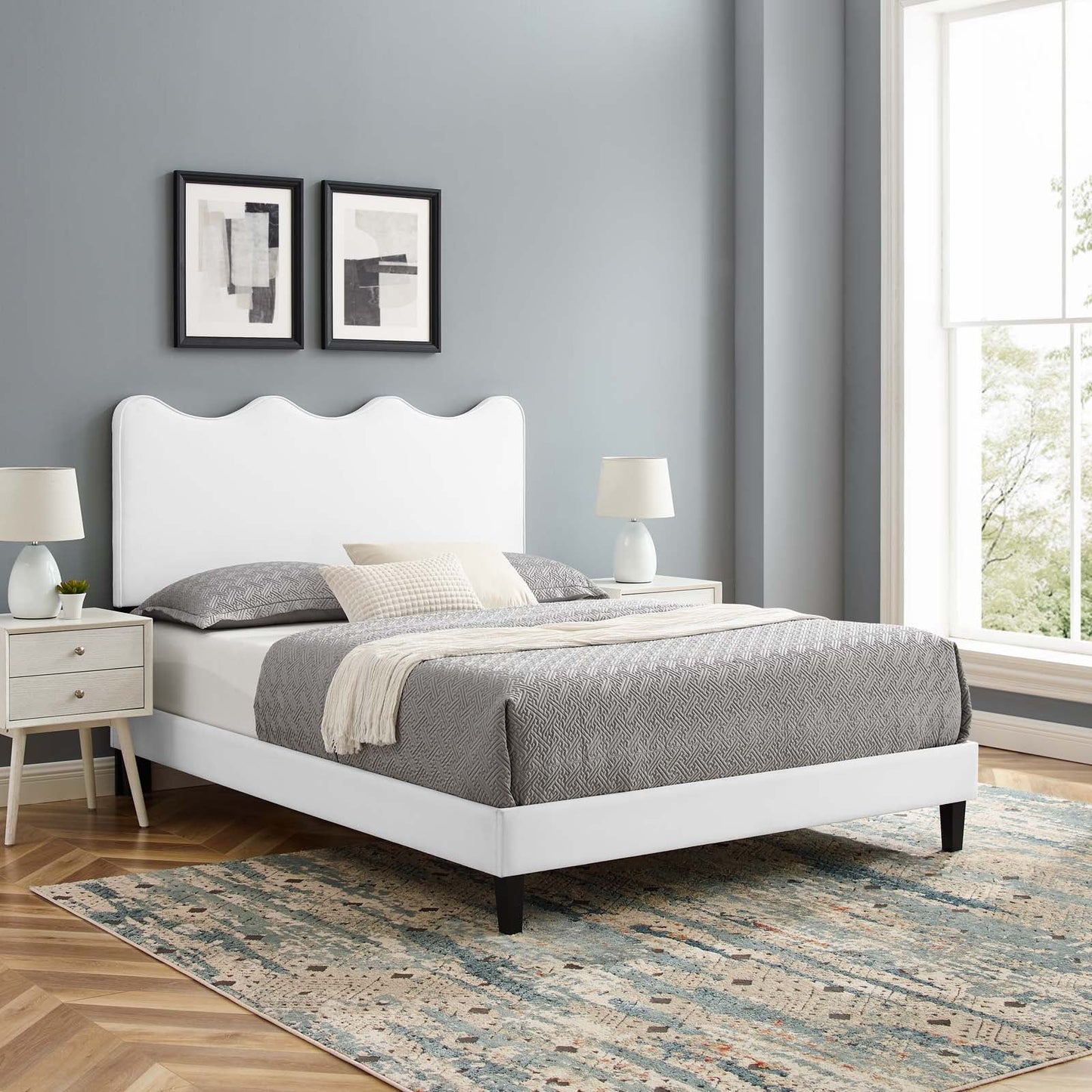Current Performance Velvet Full Platform Bed By Modway - MOD-6732-CHA | Beds |  Modishstore - 81