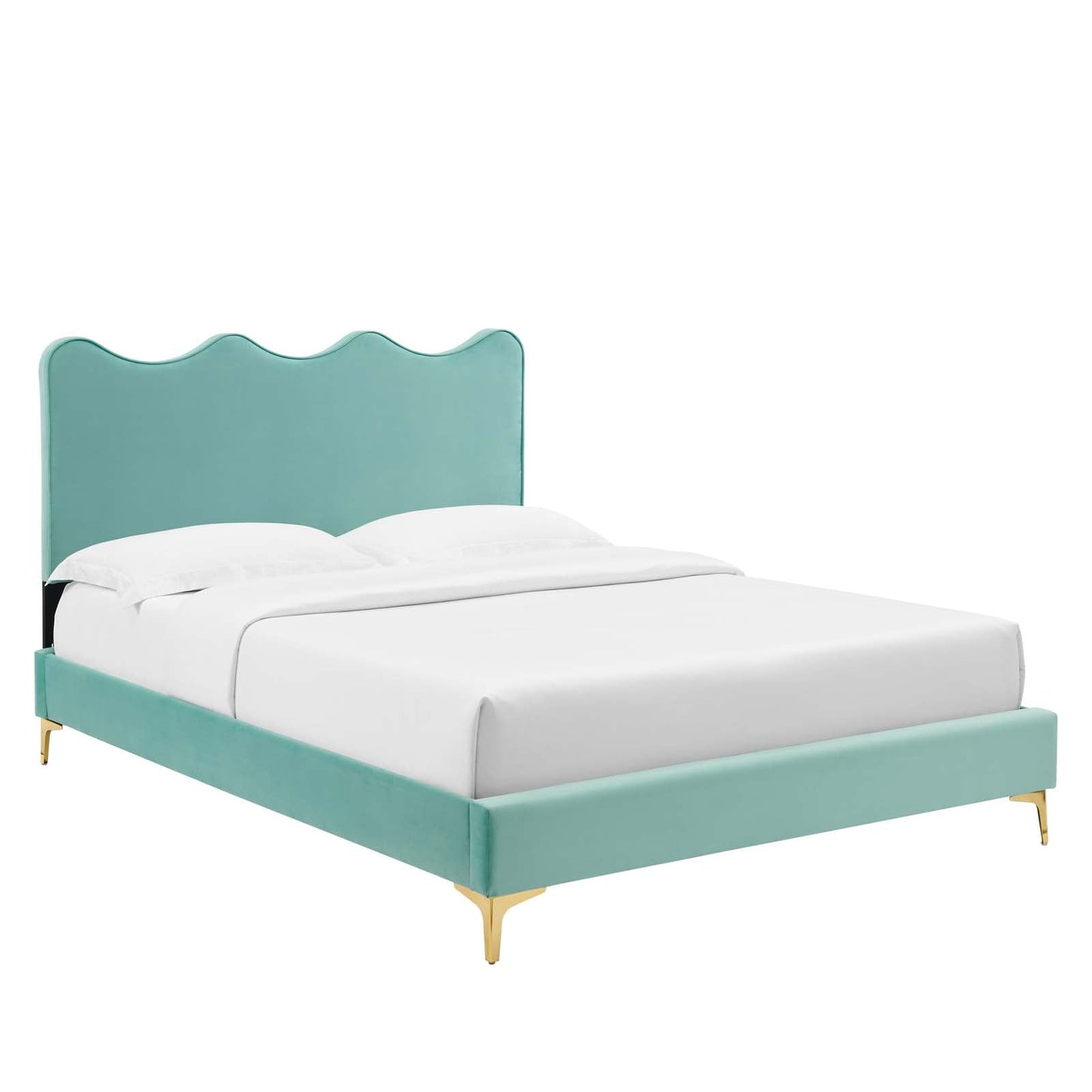 Current Performance Velvet Queen Platform Bed By Modway - MOD-6733-CHA | Beds |  Modishstore - 34