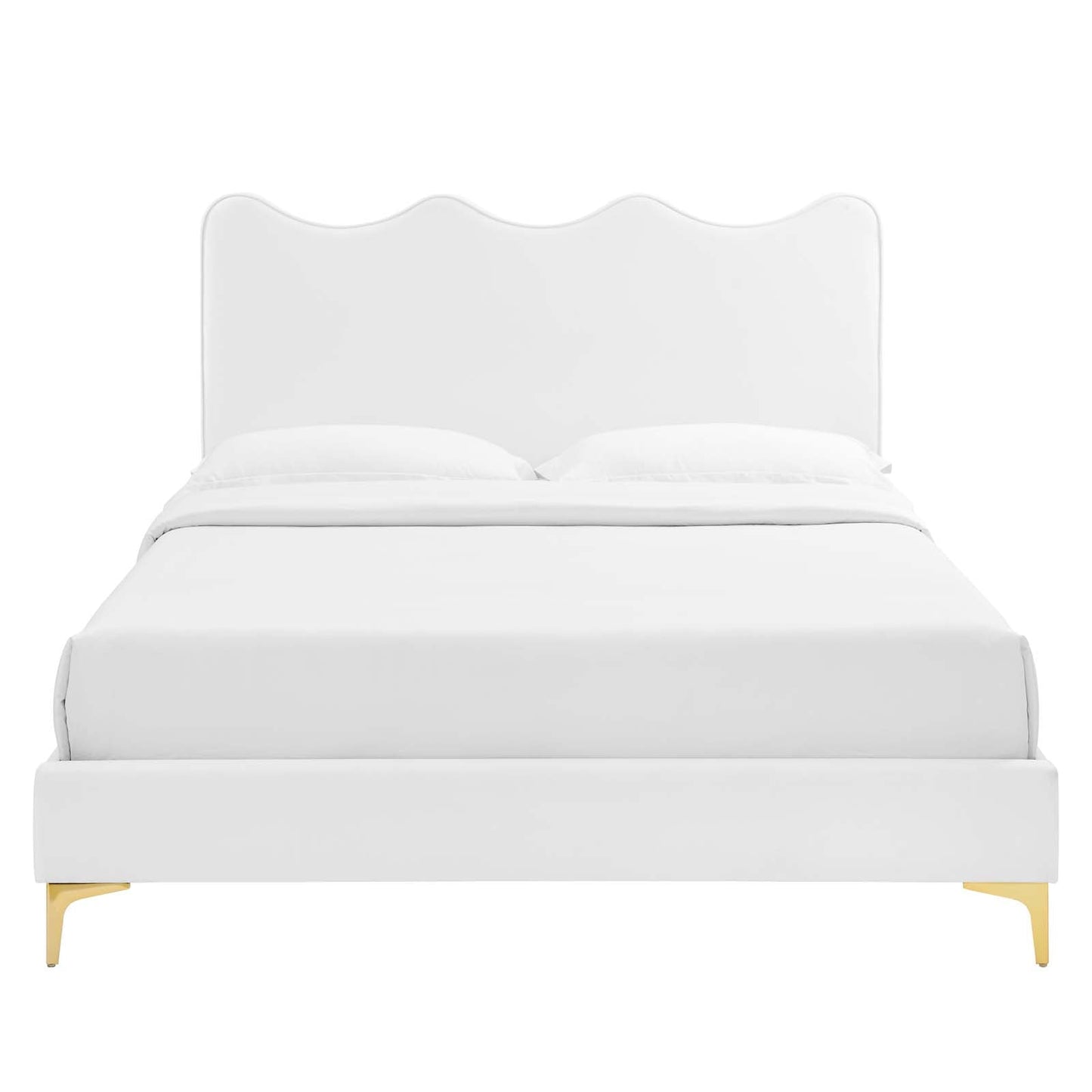 Current Performance Velvet Queen Platform Bed By Modway - MOD-6733-CHA | Beds |  Modishstore - 85