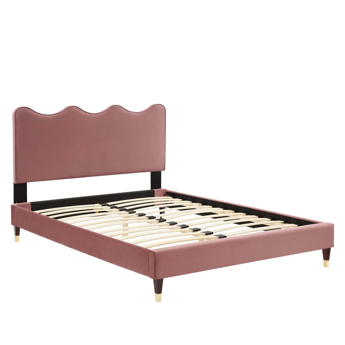 Current Performance Velvet Queen Platform Bed By Modway - MOD-6734-CHA | Beds |  Modishstore - 17