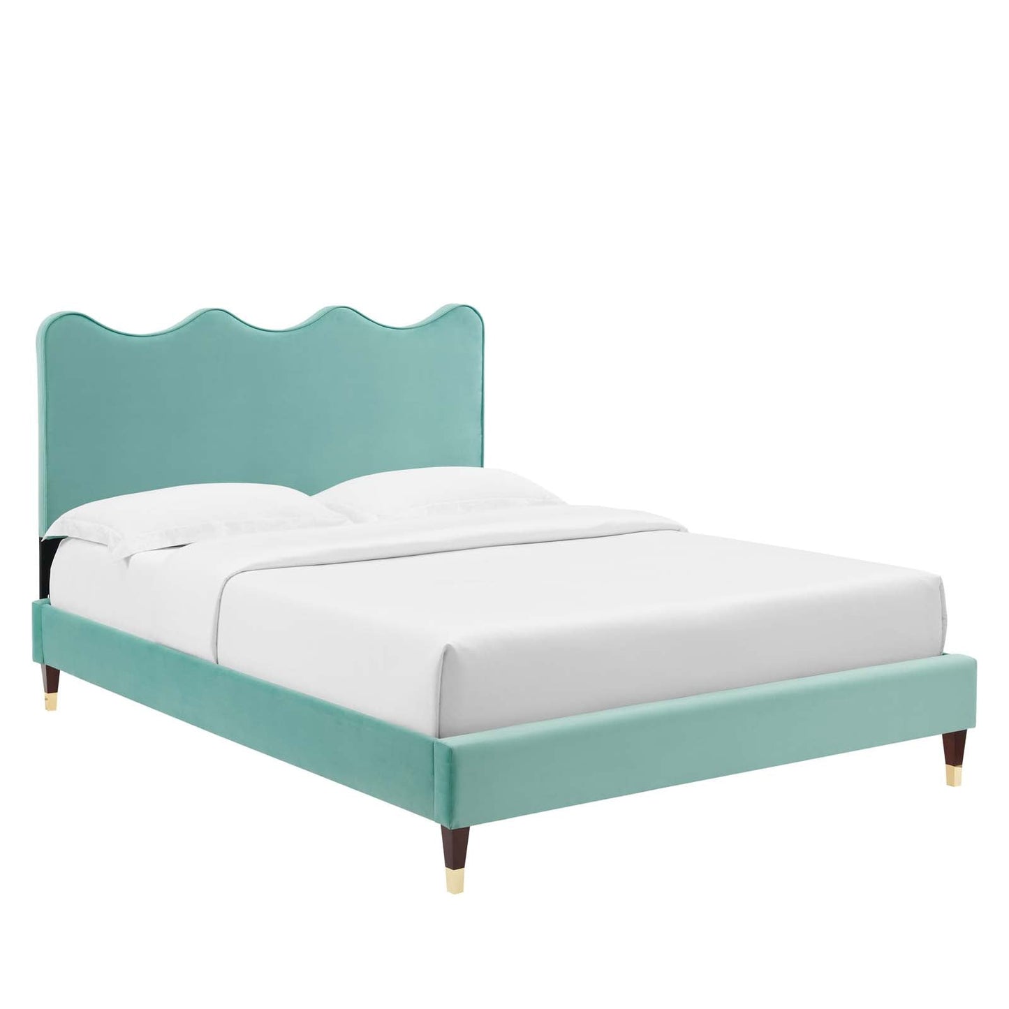 Current Performance Velvet Queen Platform Bed By Modway - MOD-6734-CHA | Beds |  Modishstore - 34