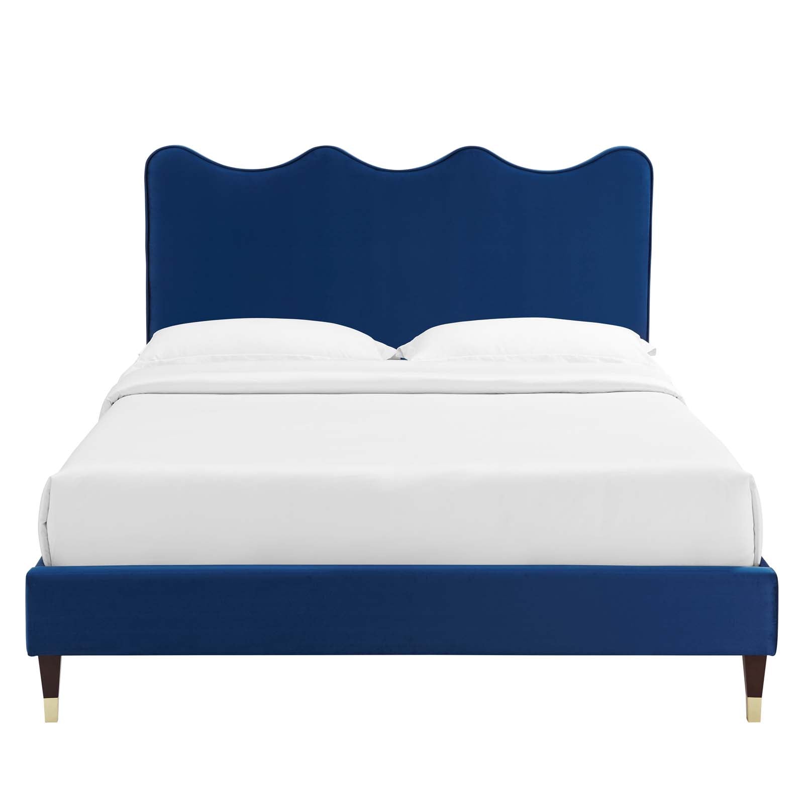 Current Performance Velvet Queen Platform Bed By Modway - MOD-6734-CHA | Beds |  Modishstore - 52