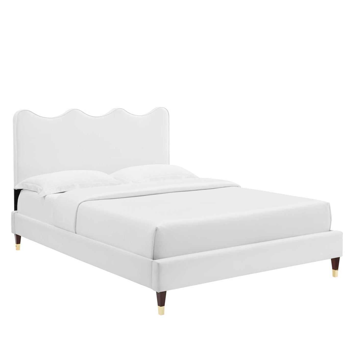 Current Performance Velvet Queen Platform Bed By Modway - MOD-6734-CHA | Beds |  Modishstore - 78