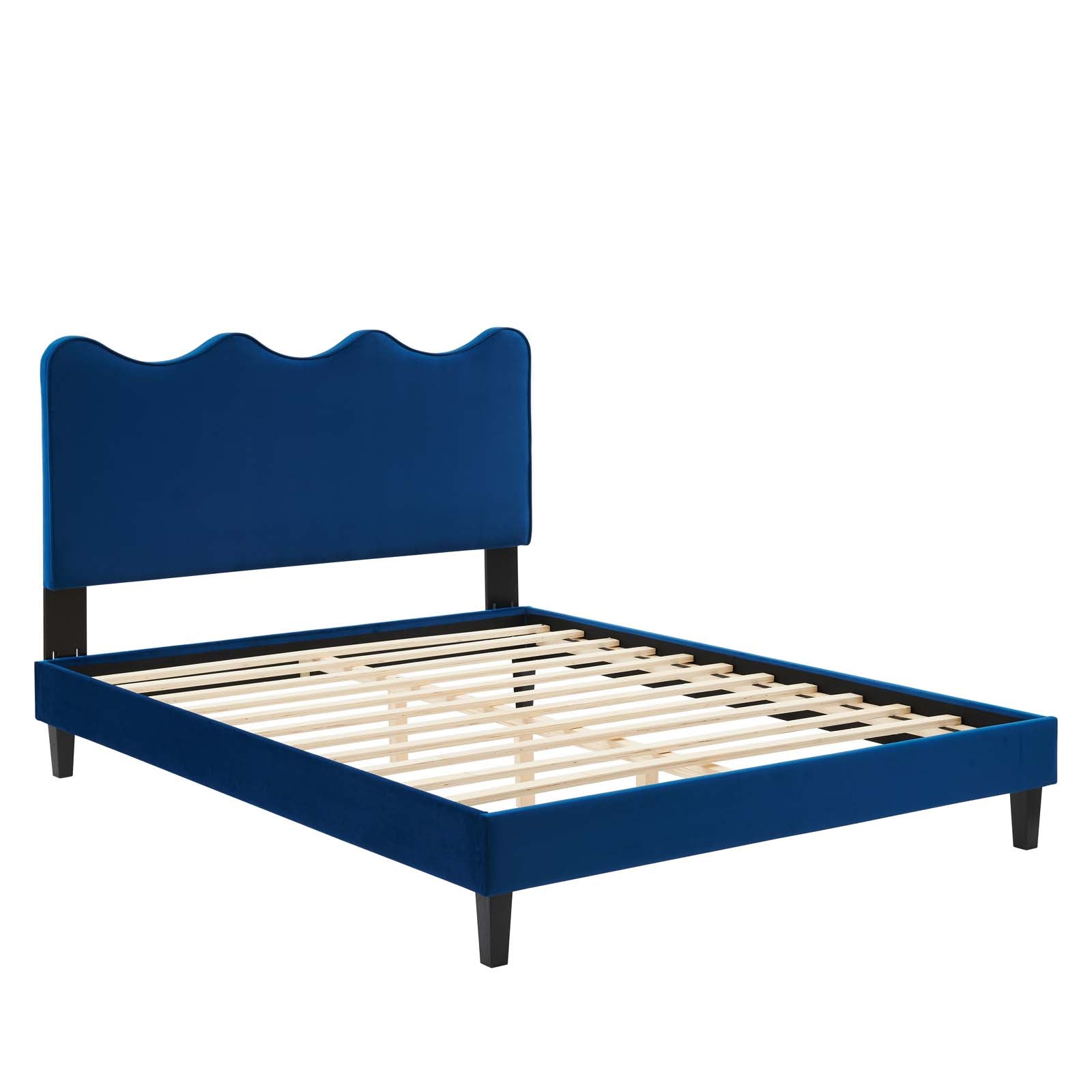 Current Performance Velvet Queen Platform Bed By Modway - MOD-6735-CHA | Beds |  Modishstore - 50