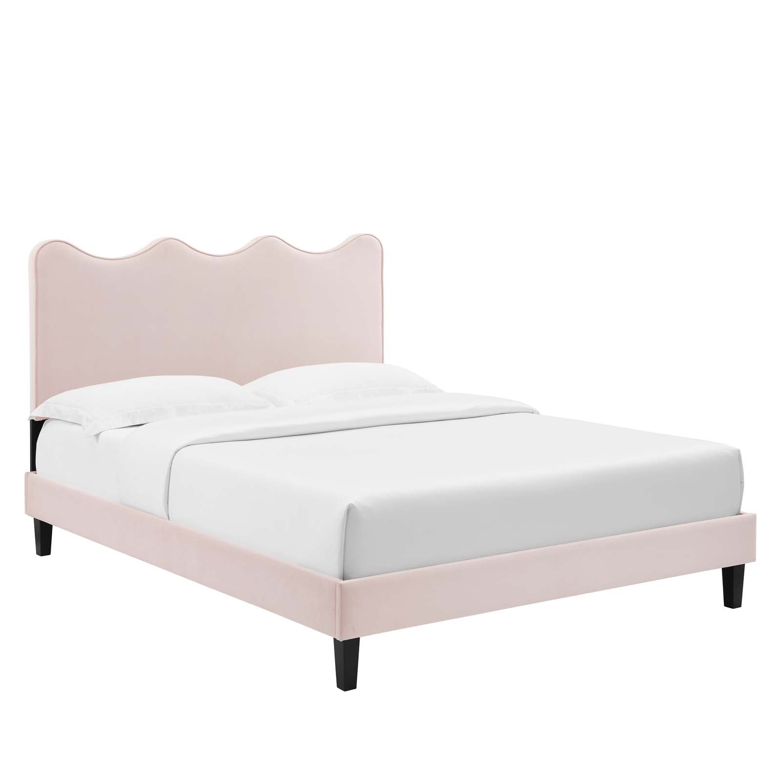Current Performance Velvet Queen Platform Bed By Modway - MOD-6735-CHA | Beds |  Modishstore - 56
