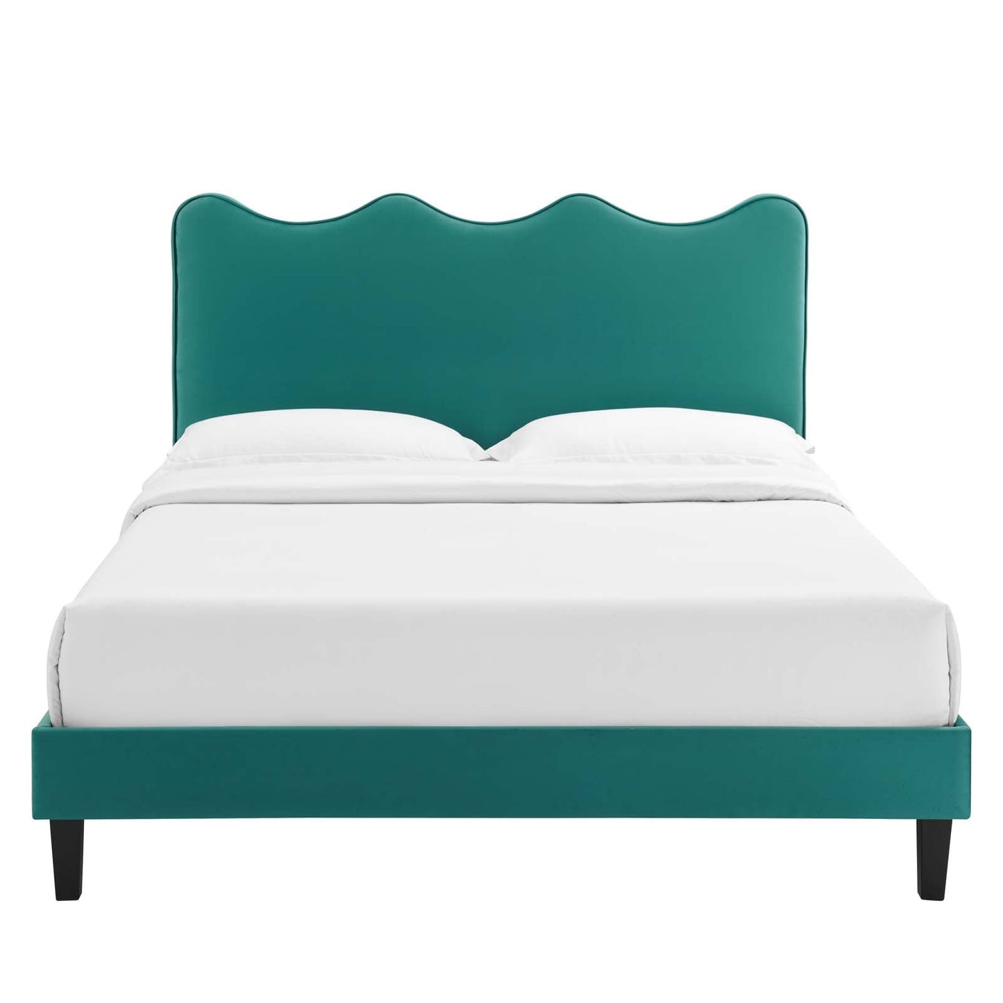 Current Performance Velvet Queen Platform Bed By Modway - MOD-6735-CHA | Beds |  Modishstore - 74