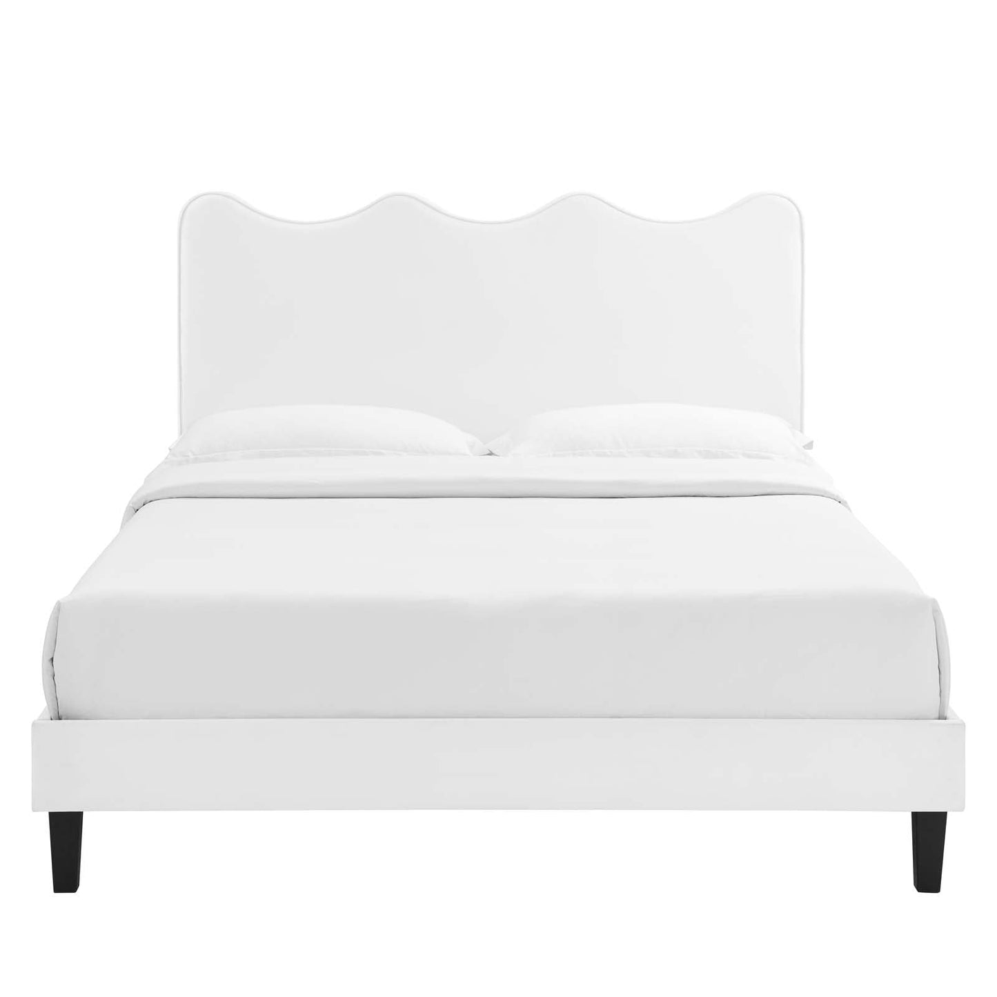 Current Performance Velvet Queen Platform Bed By Modway - MOD-6735-CHA | Beds |  Modishstore - 85