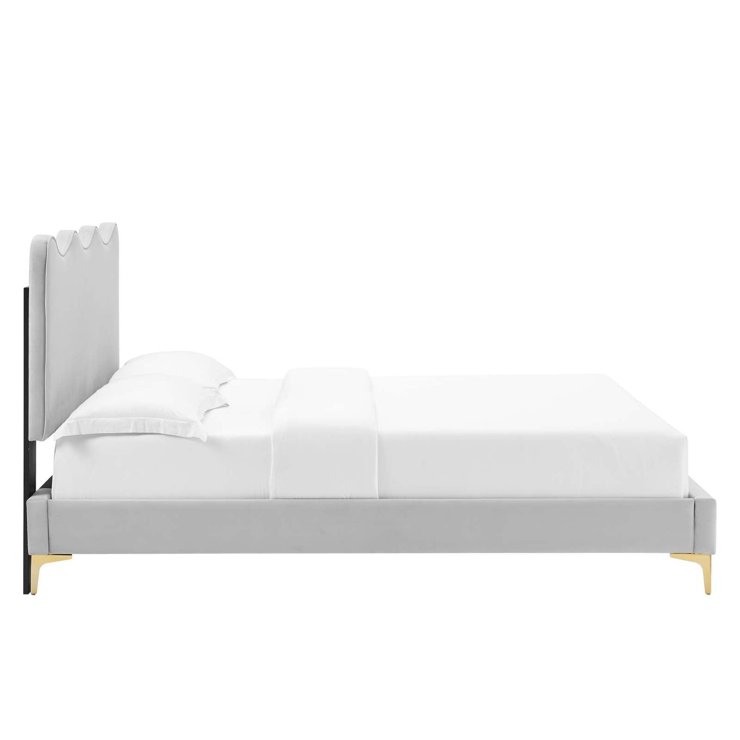 Current Performance Velvet King Platform Bed By Modway - MOD-6736-CHA | Beds |  Modishstore - 27