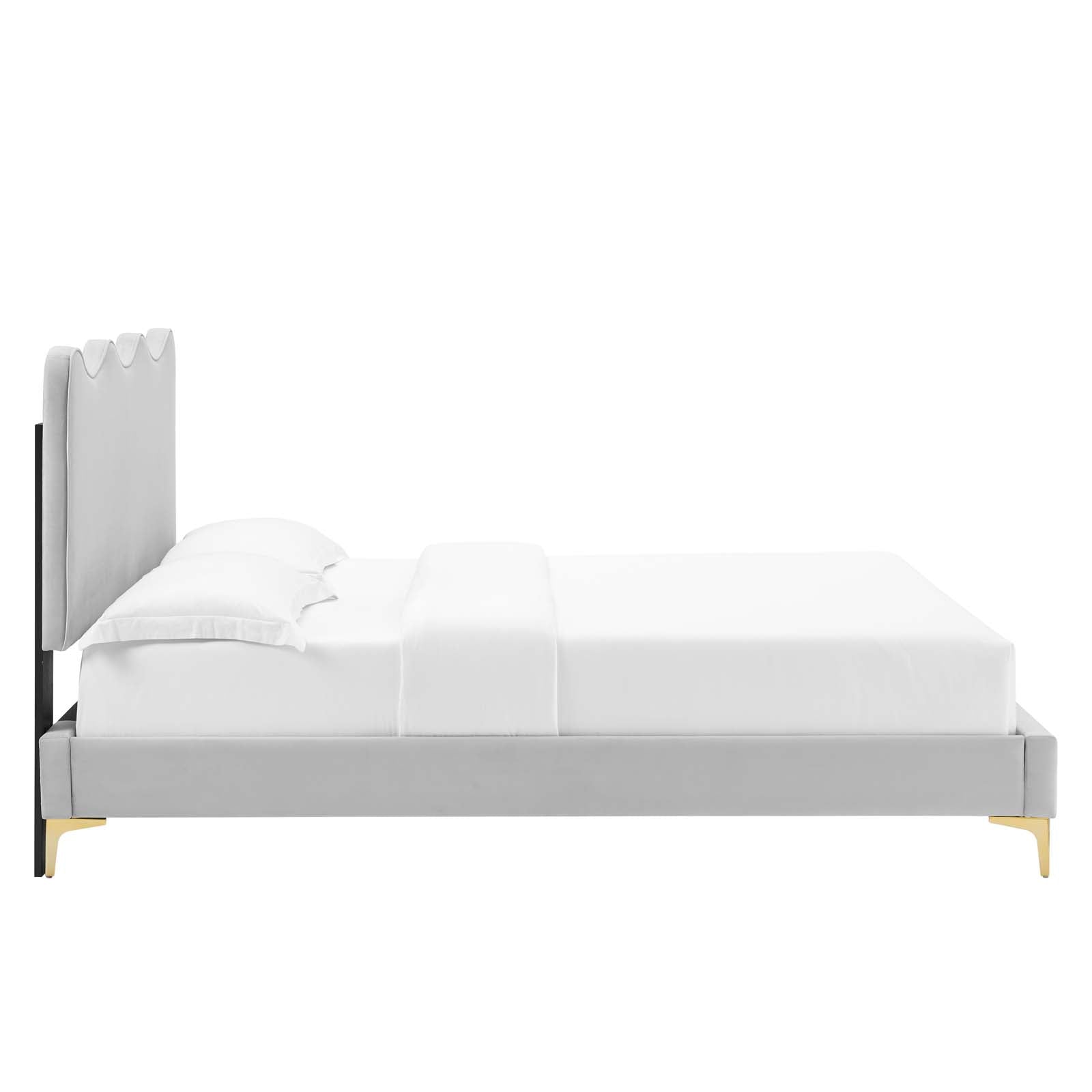 Current Performance Velvet King Platform Bed By Modway - MOD-6736-CHA | Beds |  Modishstore - 27