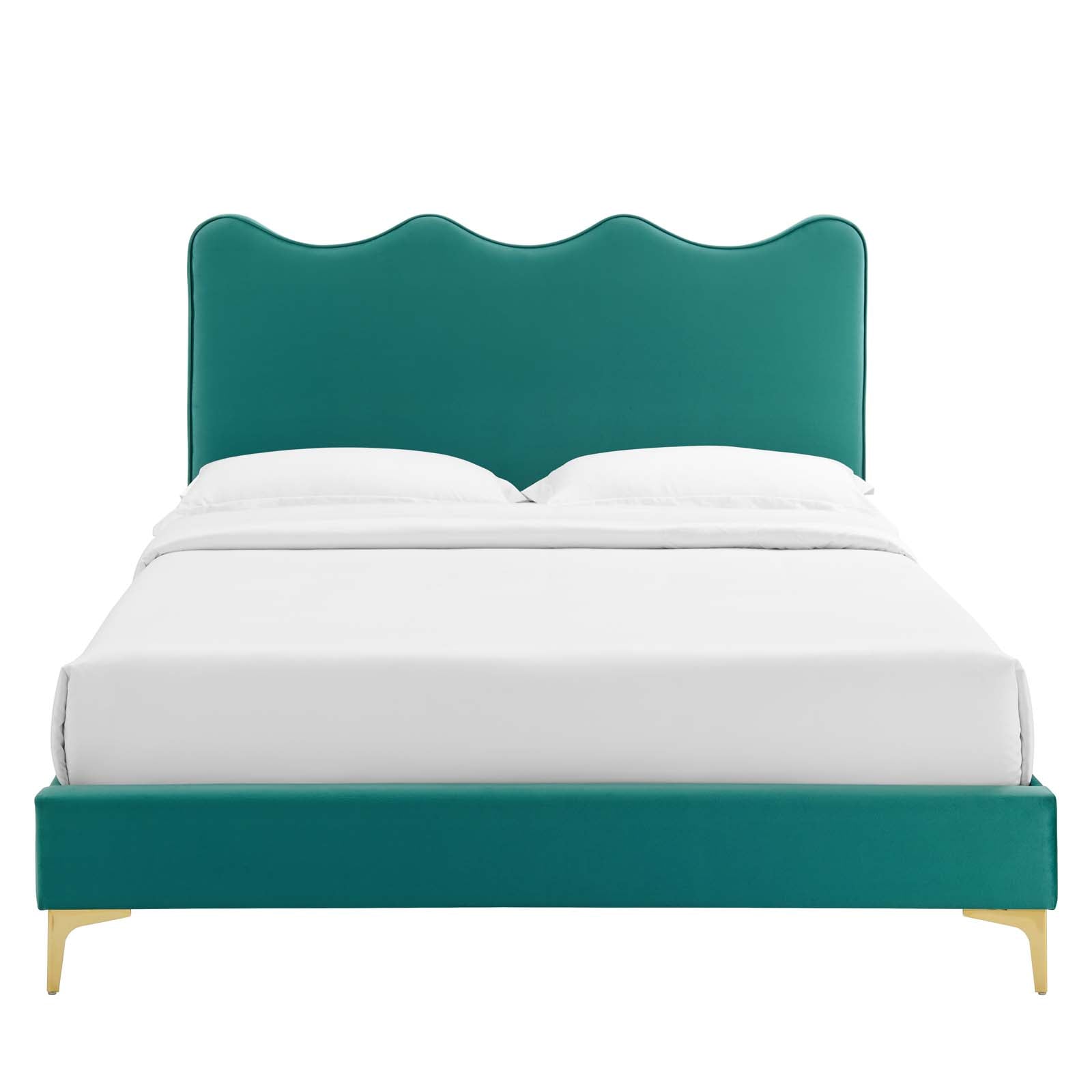 Current Performance Velvet King Platform Bed By Modway - MOD-6736-CHA | Beds |  Modishstore - 73