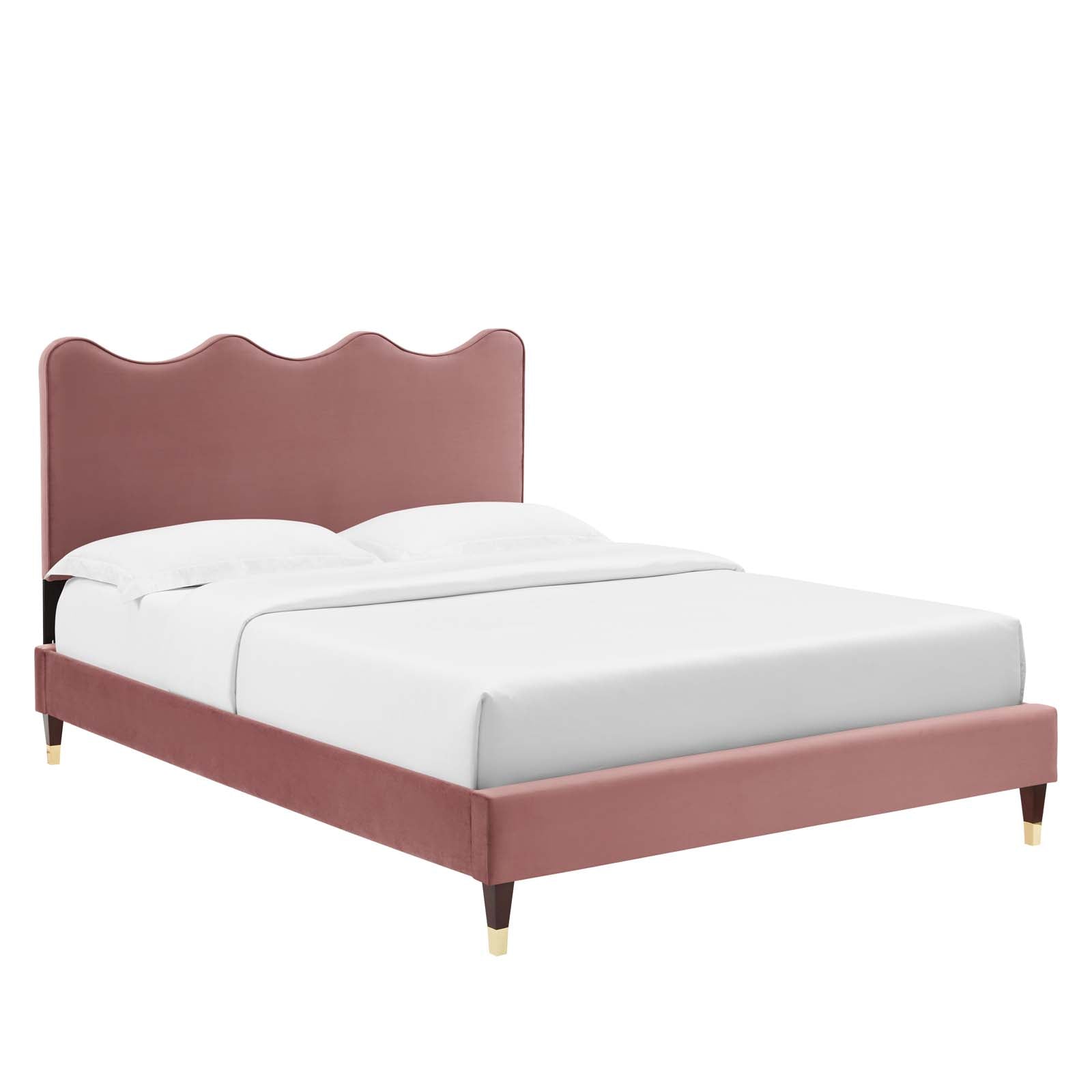 Current Performance Velvet King Platform Bed By Modway - MOD-6737-CHA | Beds |  Modishstore - 12