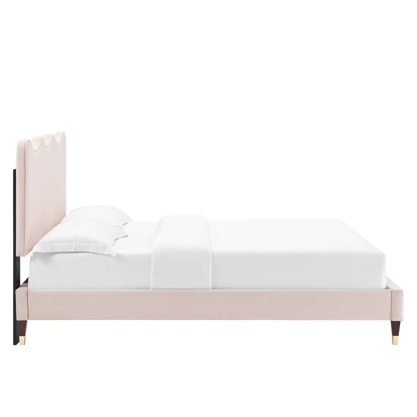 Current Performance Velvet King Platform Bed By Modway - MOD-6737-CHA | Beds |  Modishstore - 60