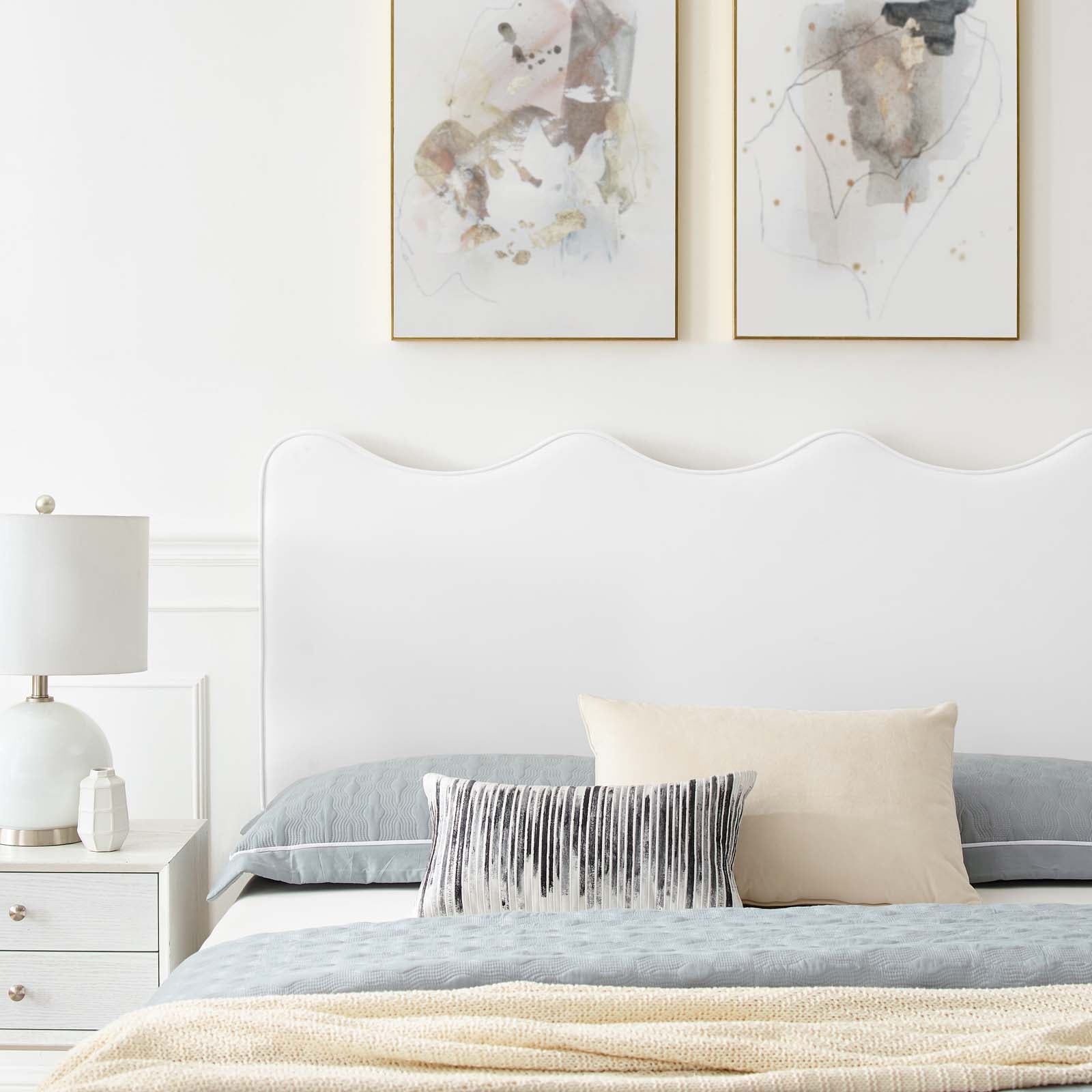 Current Performance Velvet King Platform Bed By Modway - MOD-6737-CHA | Beds |  Modishstore - 79