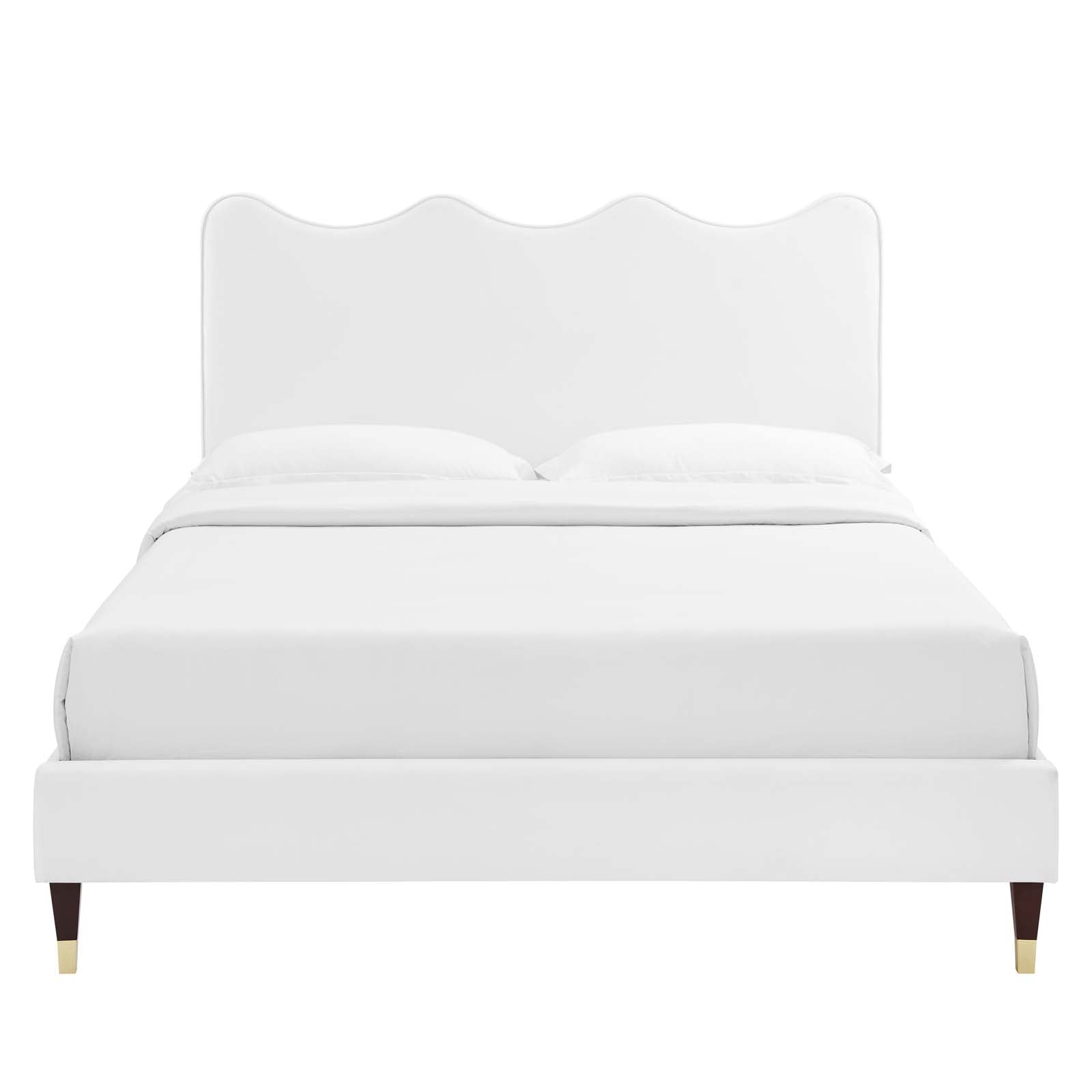Current Performance Velvet King Platform Bed By Modway - MOD-6737-CHA | Beds |  Modishstore - 85