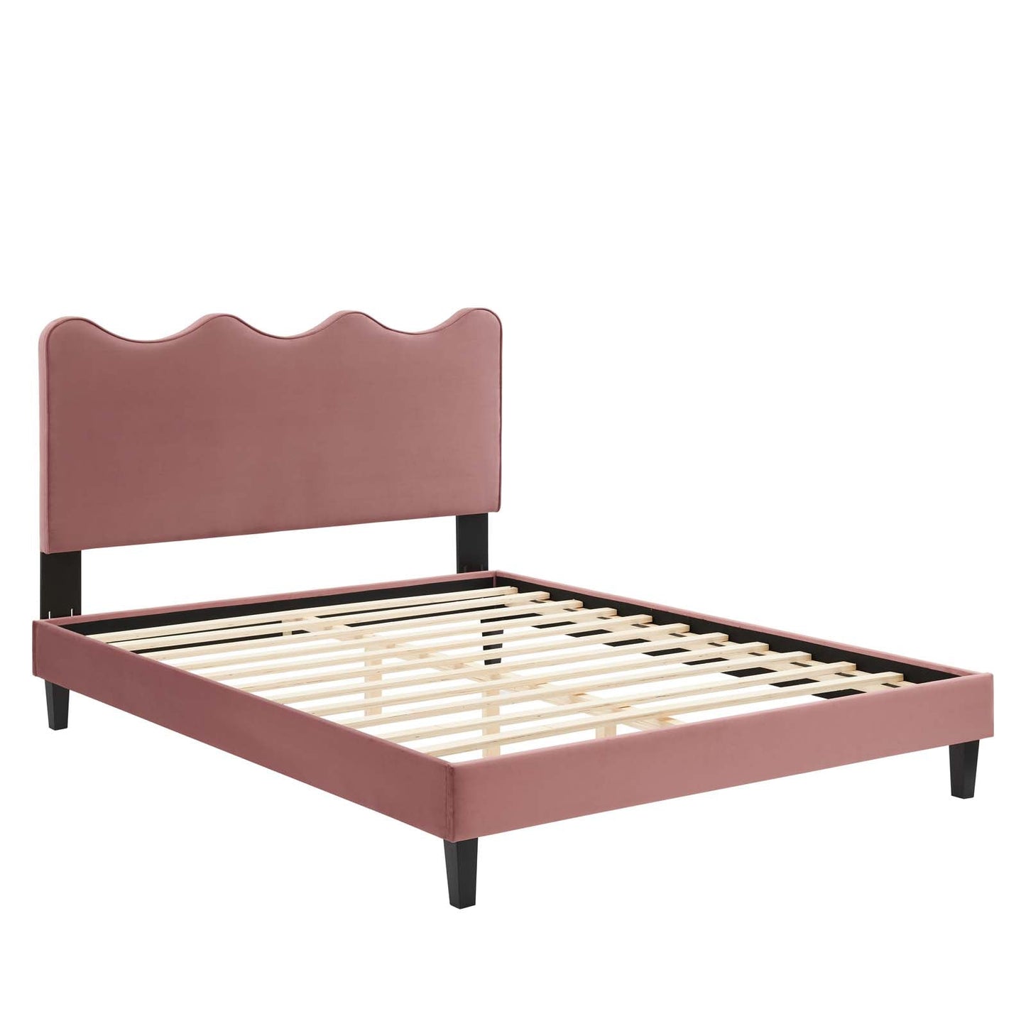 Current Performance Velvet King Platform Bed By Modway - MOD-6738-CHA | Beds |  Modishstore - 17