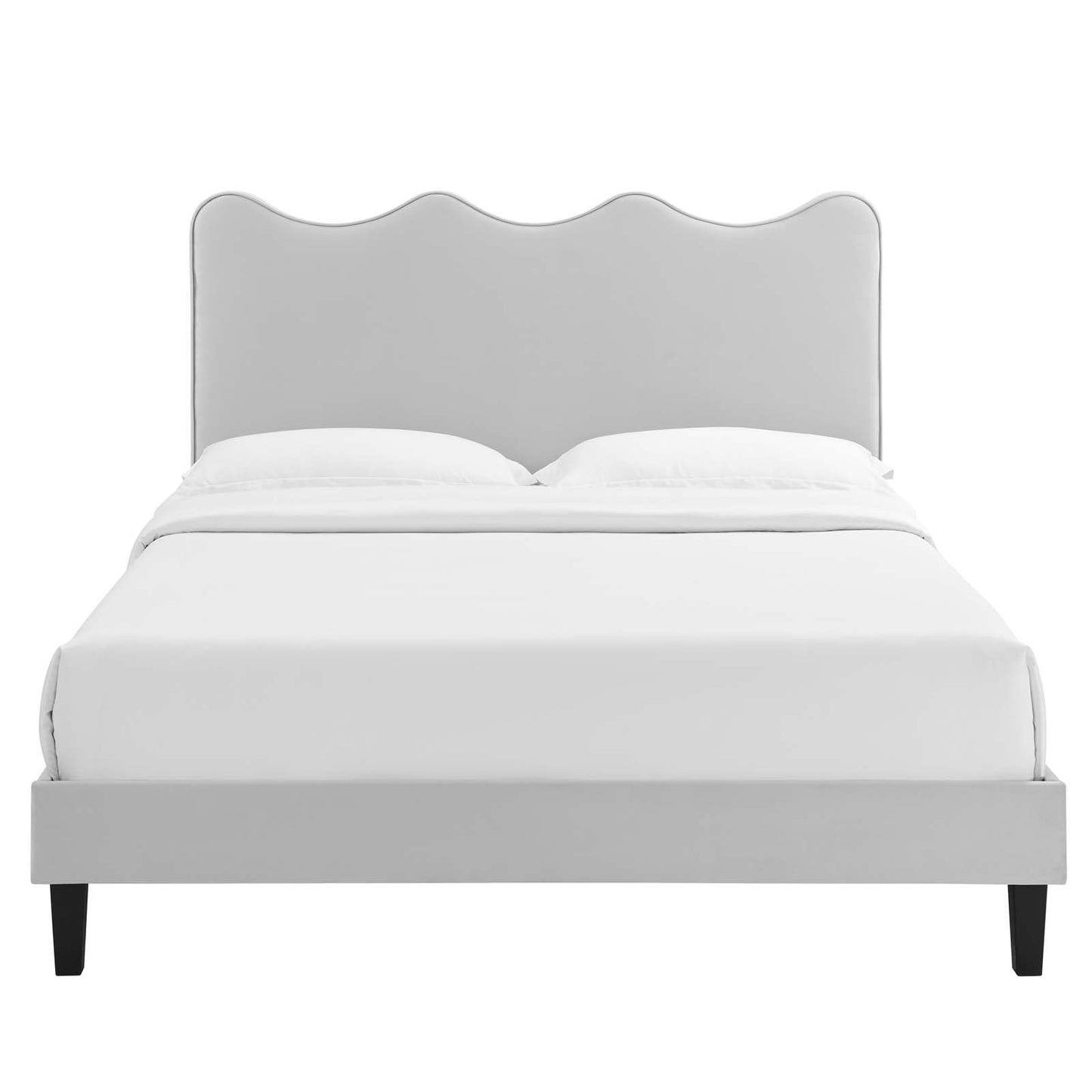 Current Performance Velvet King Platform Bed By Modway - MOD-6738-CHA | Beds |  Modishstore - 30