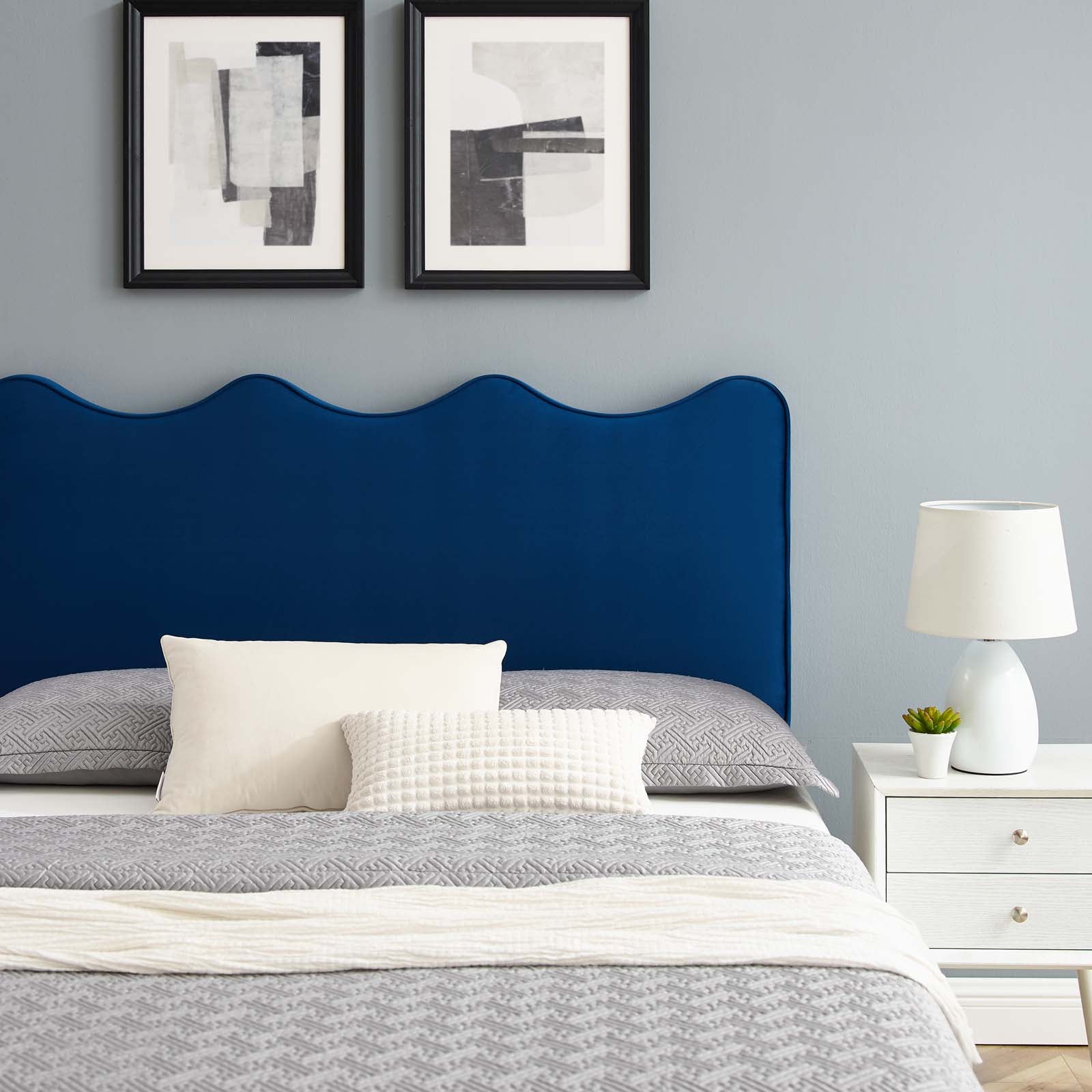 Current Performance Velvet King Platform Bed By Modway - MOD-6738-CHA | Beds |  Modishstore - 46