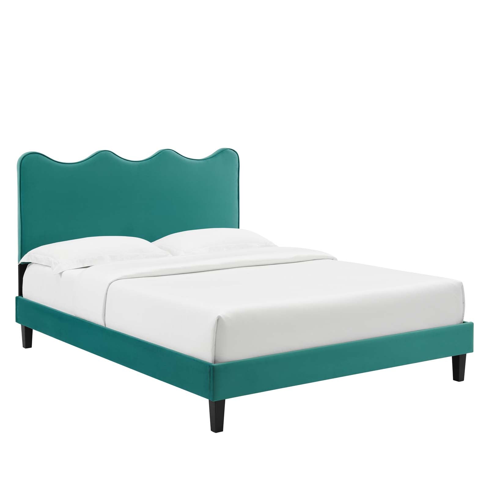 Current Performance Velvet King Platform Bed By Modway - MOD-6738-CHA | Beds |  Modishstore - 67