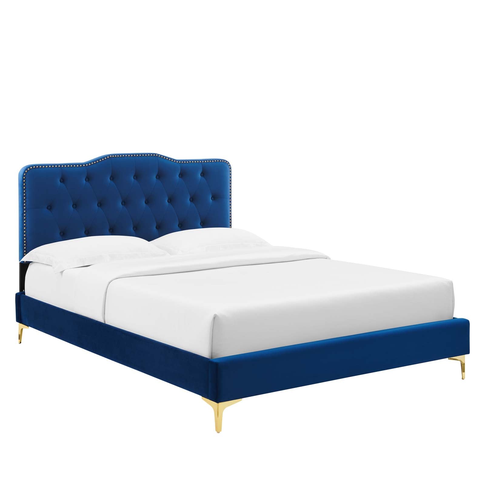 Amber Tufted Performance Velvet Twin Platform Bed By Modway - MOD-6778 | Beds - 61
