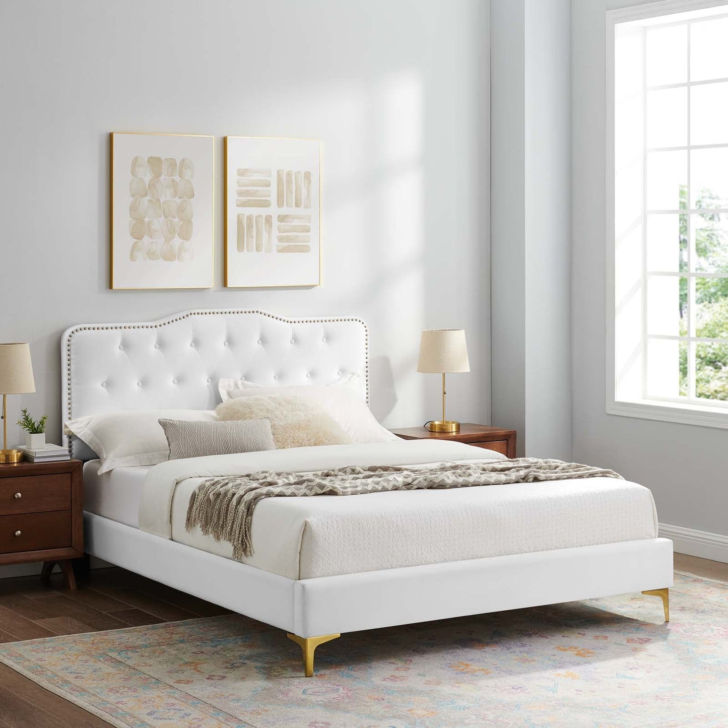Amber Tufted Performance Velvet Twin Platform Bed By Modway - MOD-6778 | Beds - 113