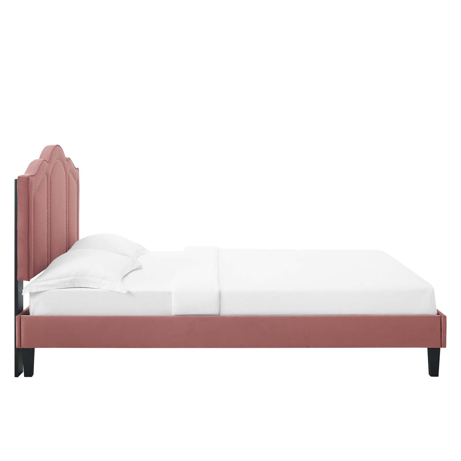 Emerson Performance Velvet Twin Platform Bed By Modway - MOD-6849 | Beds - 20