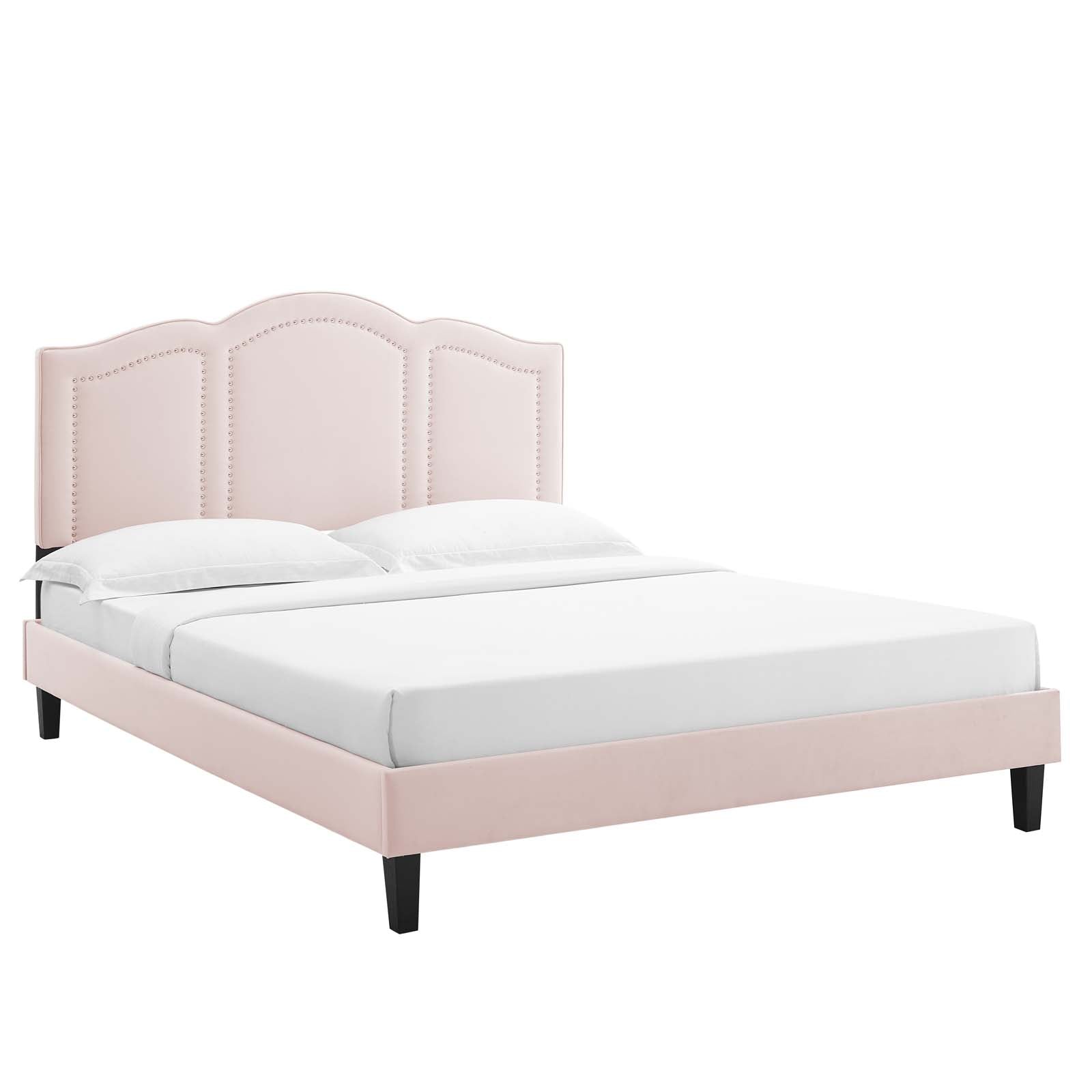 Emerson Performance Velvet Twin Platform Bed By Modway - MOD-6849 | Beds - 66