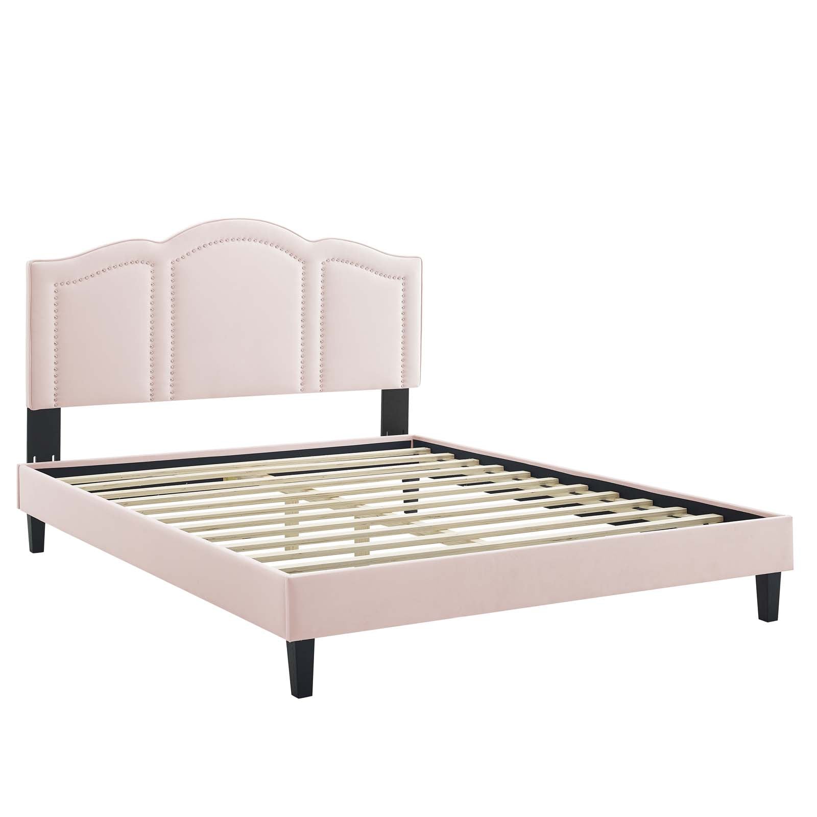 Emerson Performance Velvet Twin Platform Bed By Modway - MOD-6849 | Beds - 72