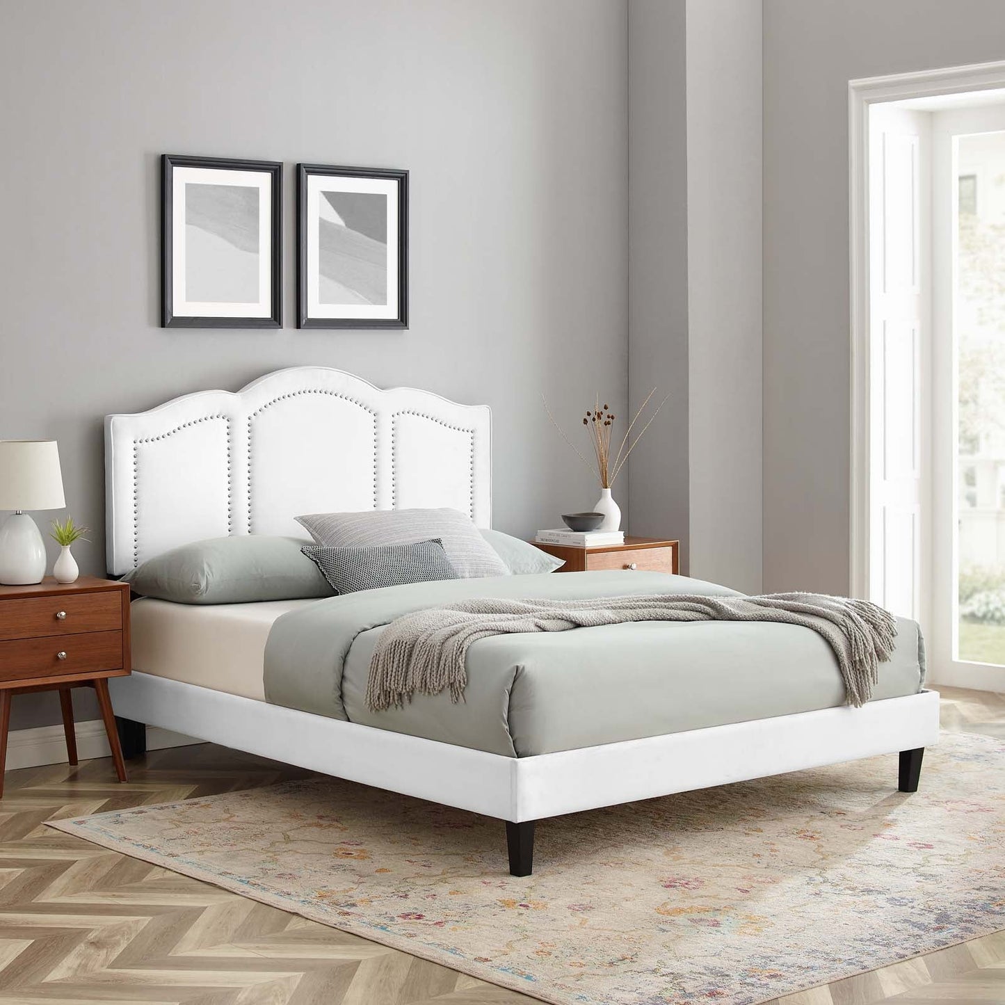 Emerson Performance Velvet Twin Platform Bed By Modway - MOD-6849 | Beds - 96