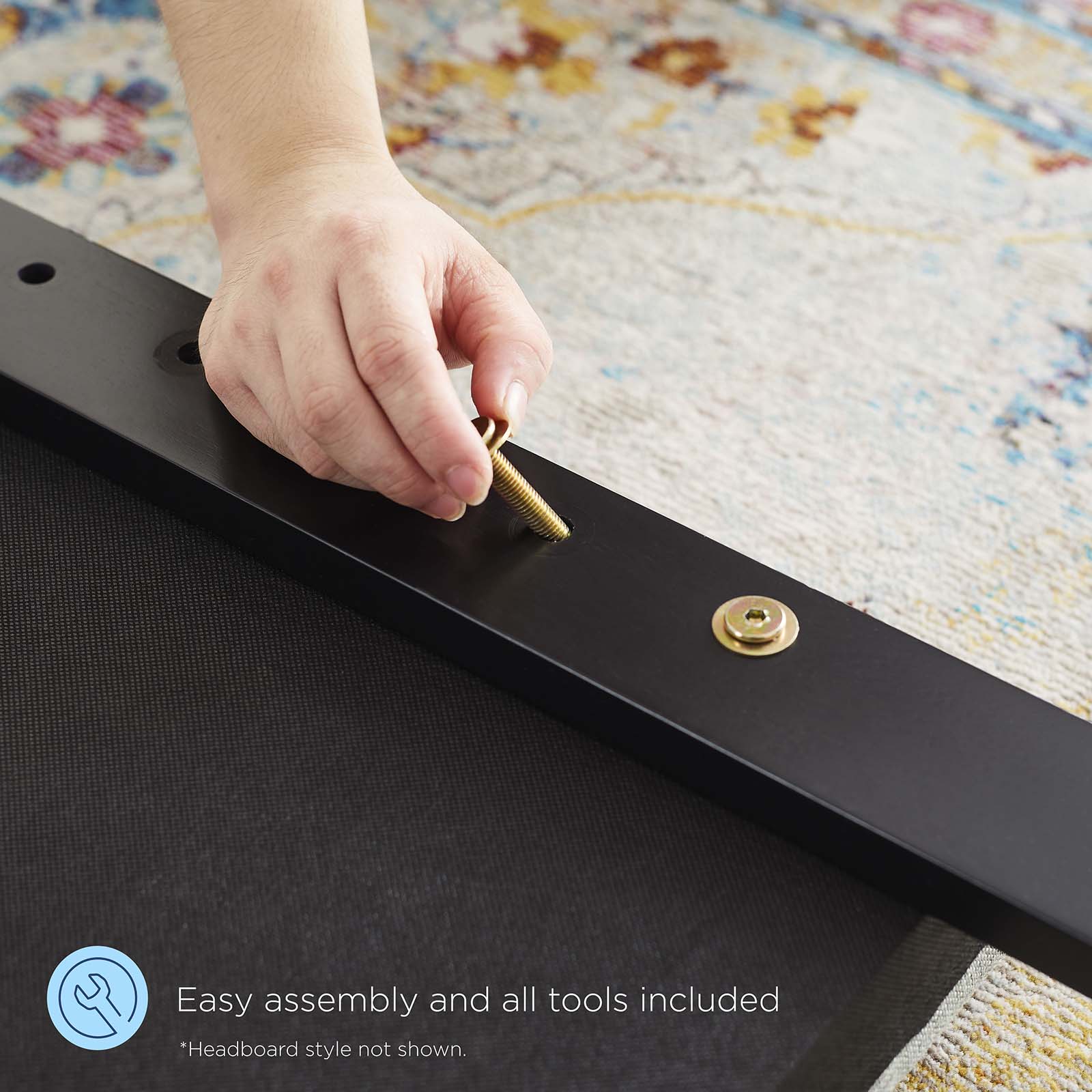 Emerson Performance Velvet Full Platform Bed By Modway - MOD-6855 | Beds - 16