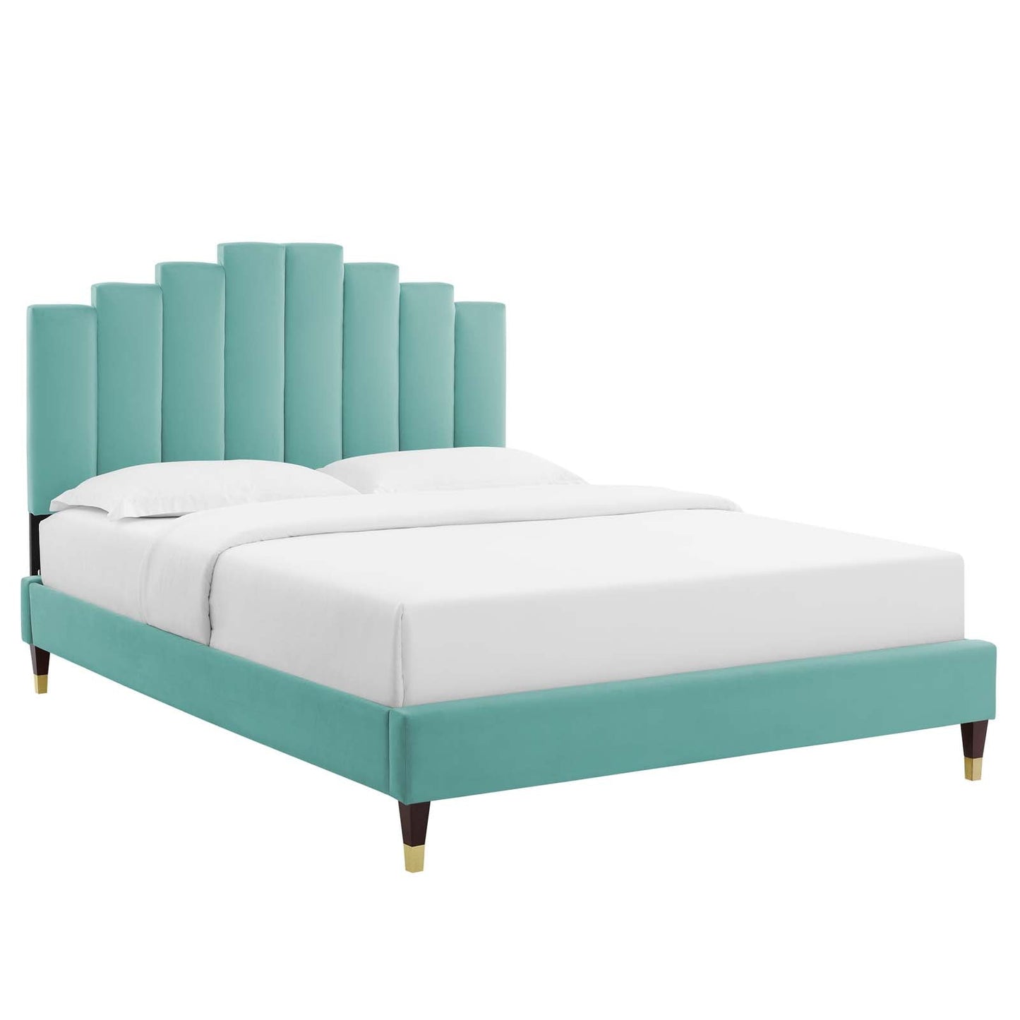 Elise Twin Performance Velvet Platform Bed By Modway | Beds | 